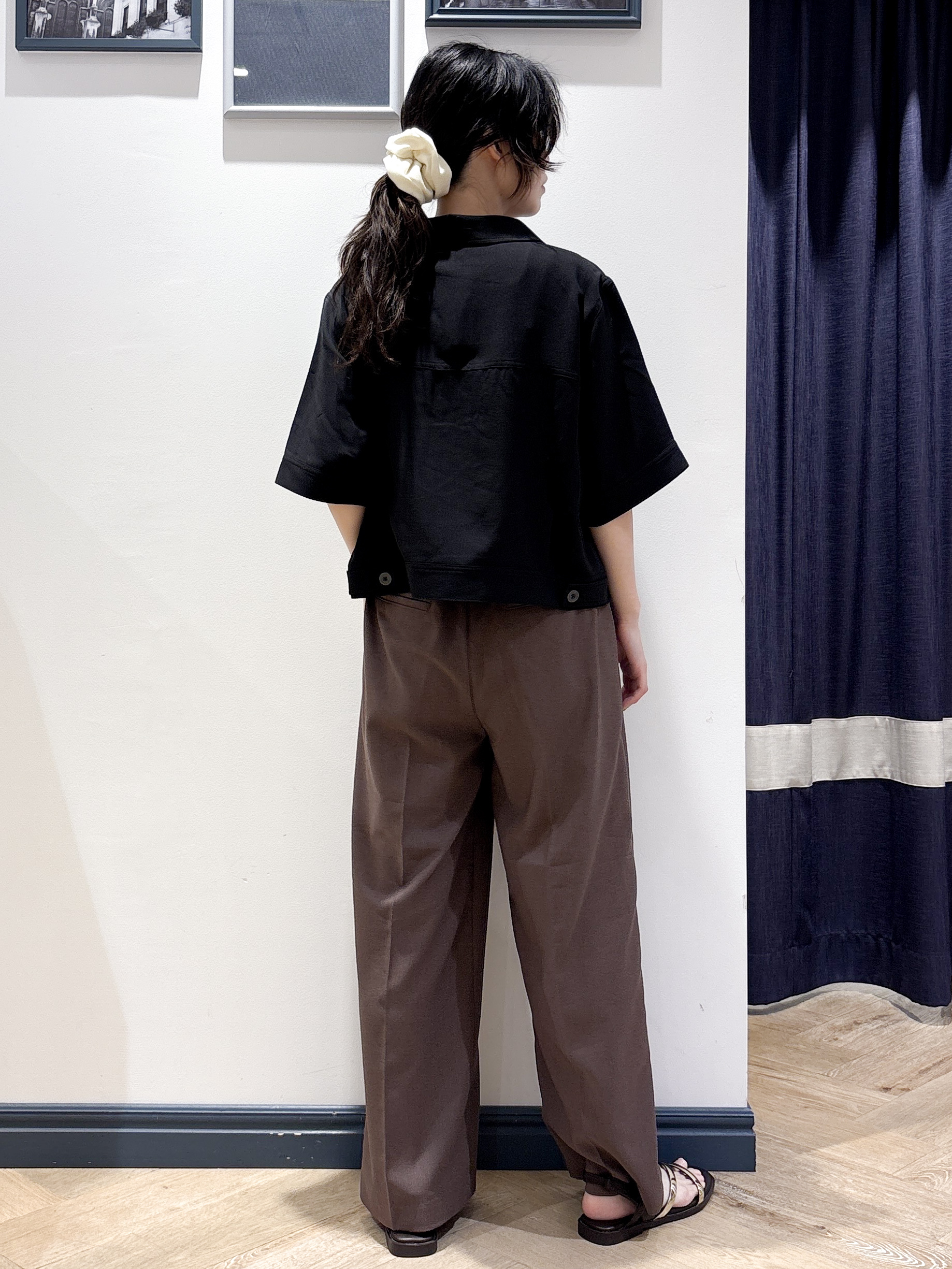 ayakaさんの「grove｜【吸水速乾・通気性・洗える】衿付きハーフジャケット」を使ったコーディネート