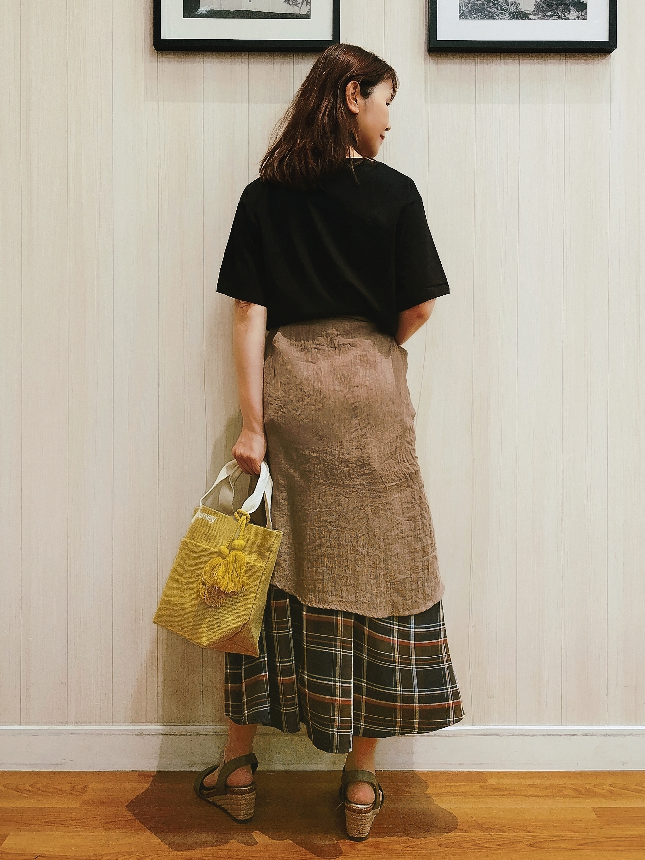 yseさんの「SHOO･LA･RUE｜【体型カバー】ふんわり質感 やわらかこなれシアーシャツ」を使ったコーディネート