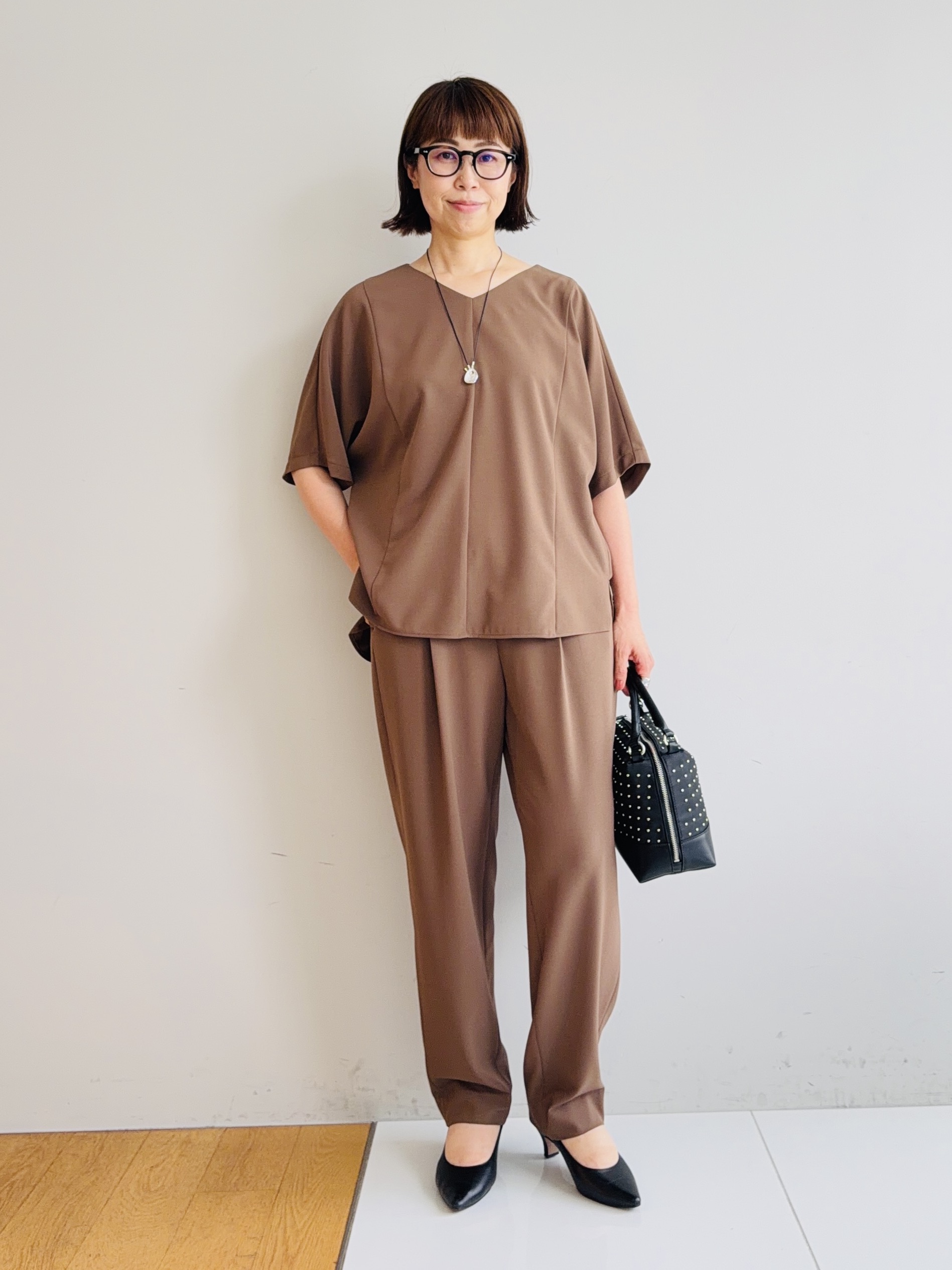 murayamaさんの「INDIVI｜【着る日傘】ドルマントップス」を使ったコーディネート