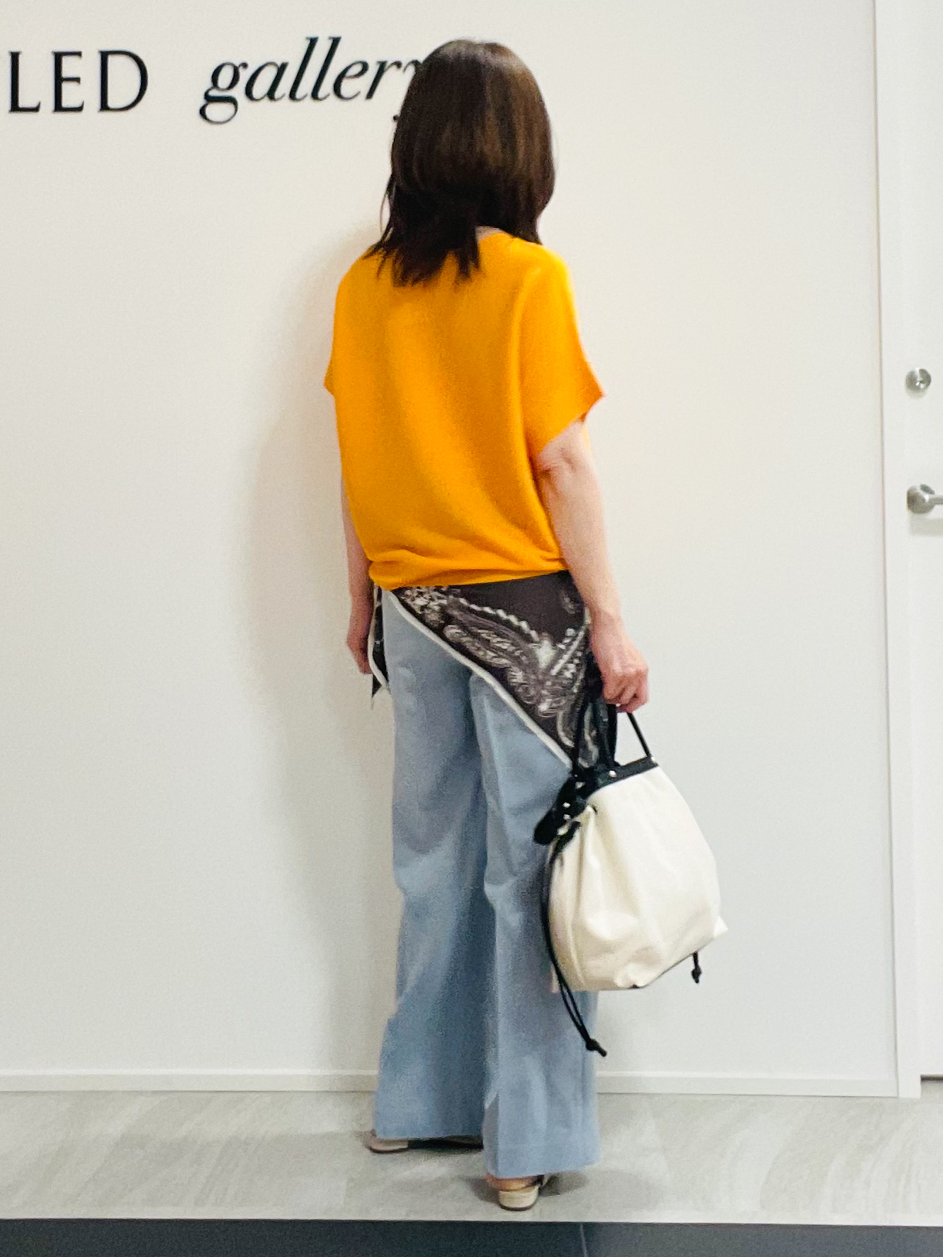 めいさんの「UNTITLED｜【11色展開/体型カバー】前後2WAYフレンチスリーブニット」を使ったコーディネート