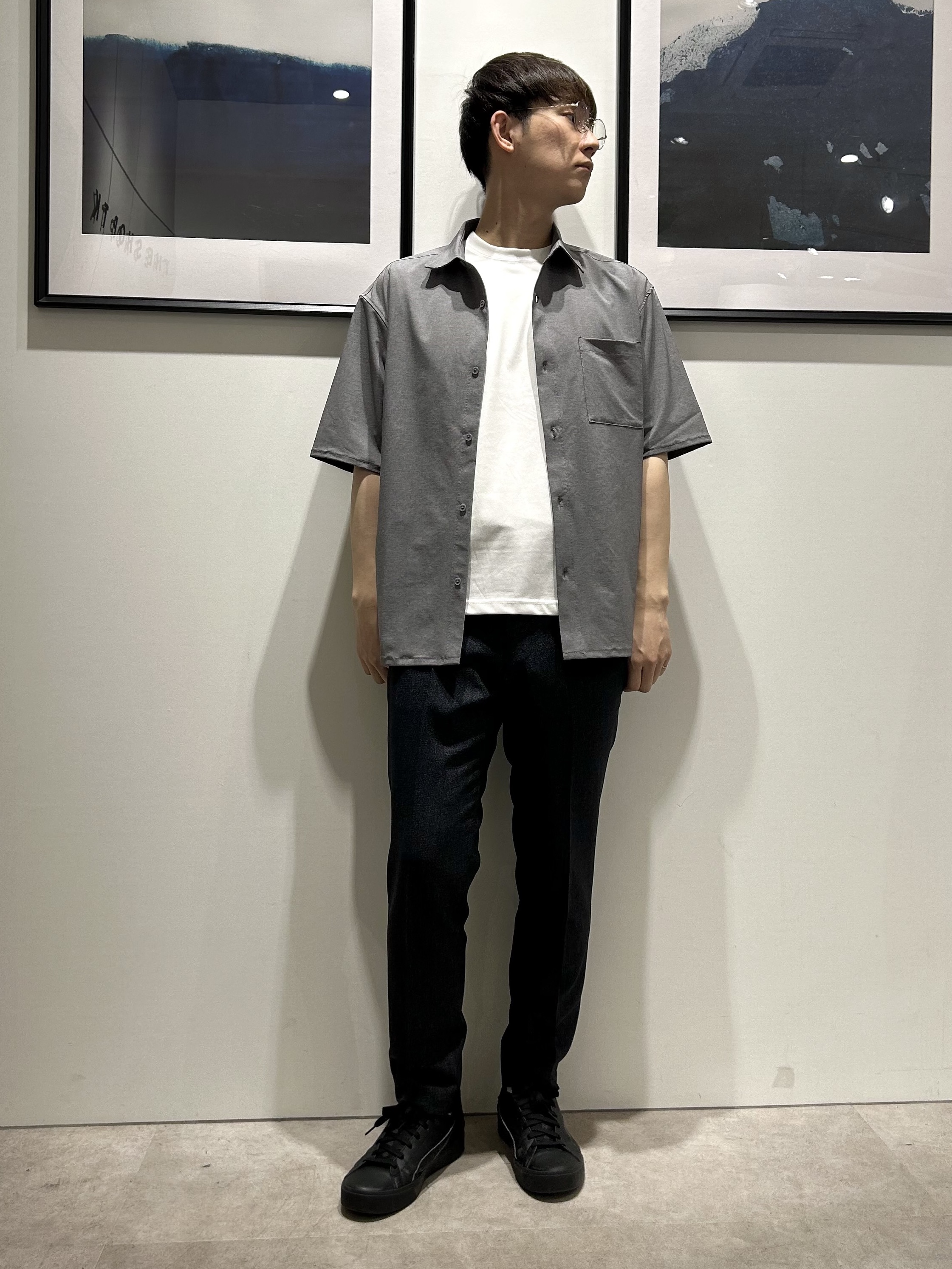 。さんの「THE SHOP TK｜クールウェザー 半袖シャツ 接触冷感／吸水速乾／洗濯機OK／セットアップ可」を使ったコーディネート