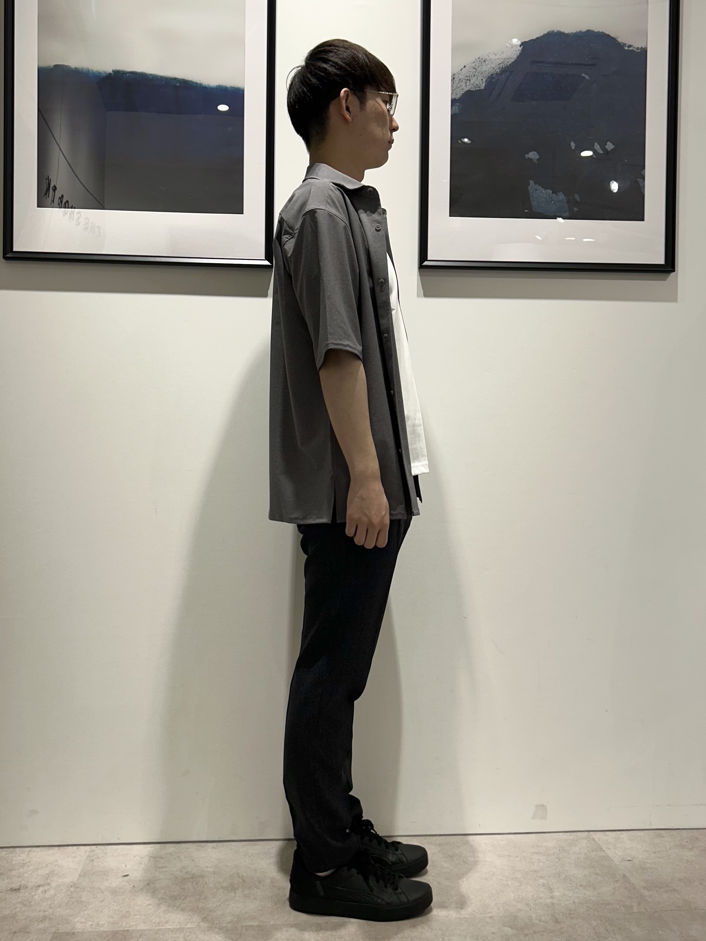 。さんの「THE SHOP TK｜クールウェザー 半袖シャツ 接触冷感／吸水速乾／洗濯機OK／セットアップ可」を使ったコーディネート