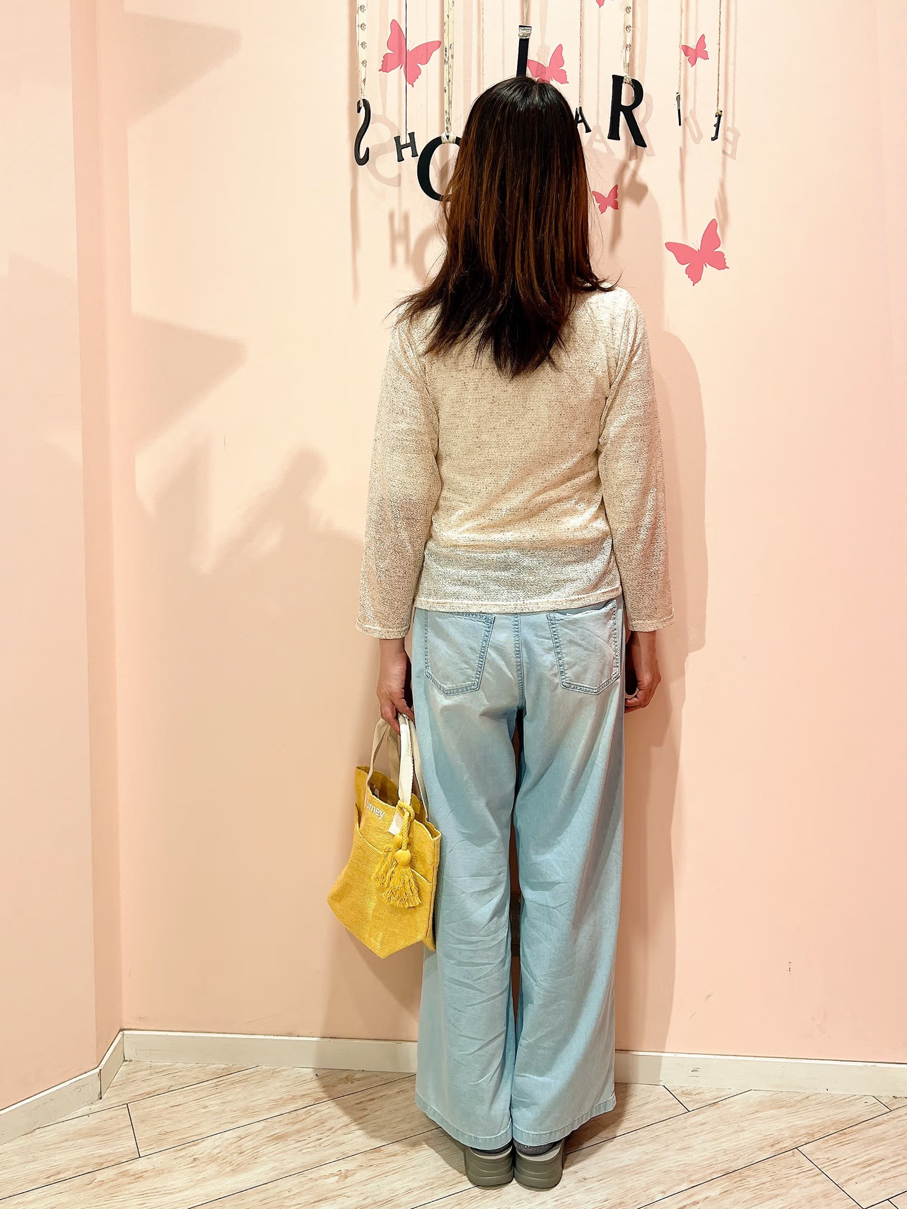 Muuさんの「SHOO･LA･RUE｜メランジ調ニットソーシアーカーディガン」を使ったコーディネート