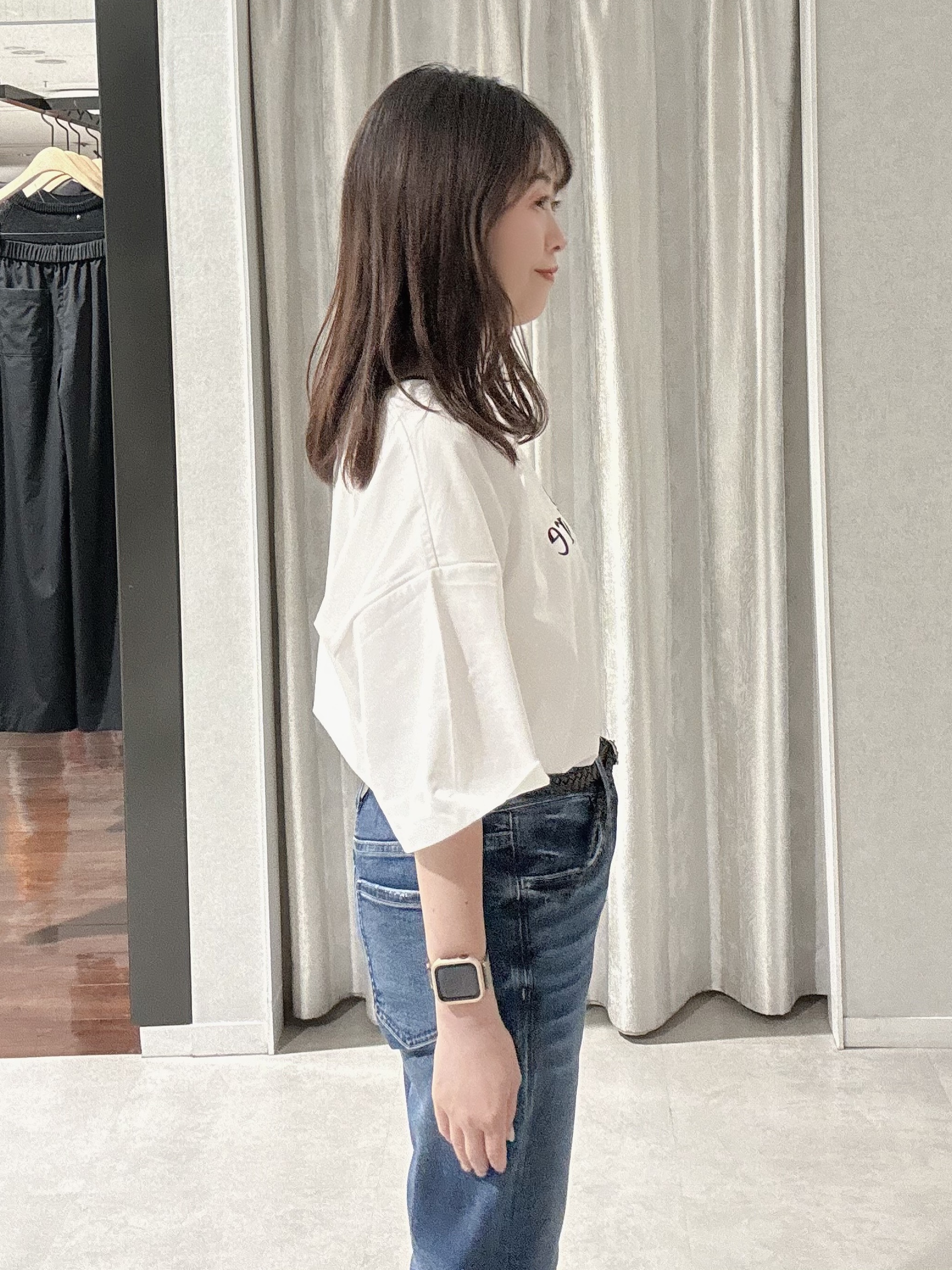 makiさんの「UNTITLED｜【9色展開/アンサンブル可】コットンクルーネックカーディガン」を使ったコーディネート