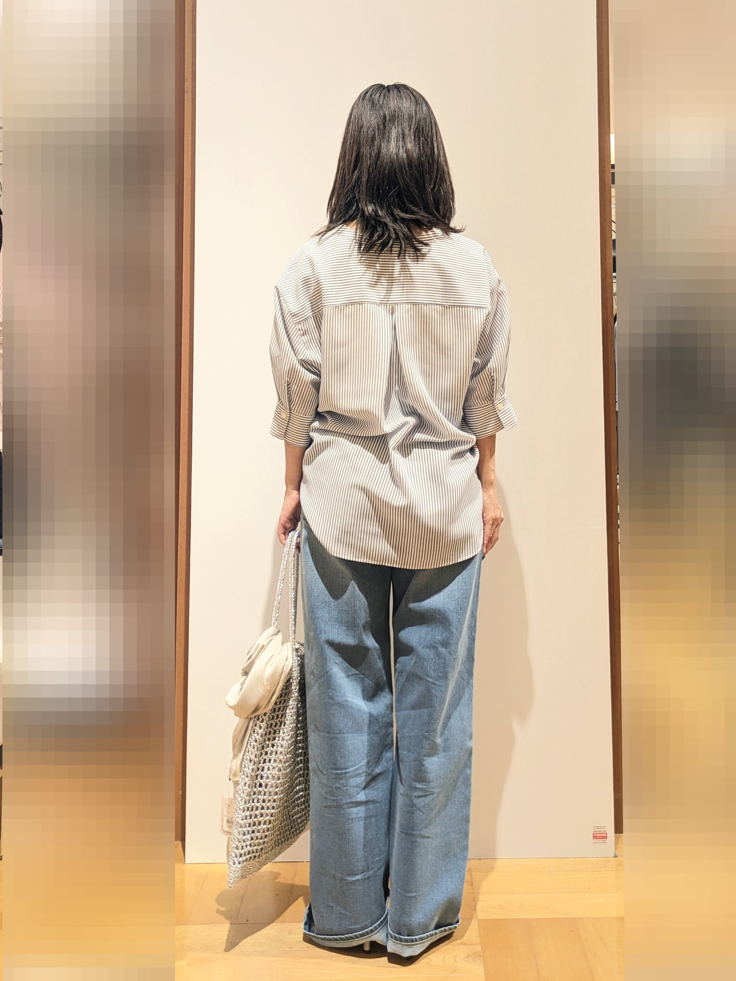 laverさんの「UNTITLED｜【接触冷感/通気性/洗える】フロントフリルブラウス」を使ったコーディネート