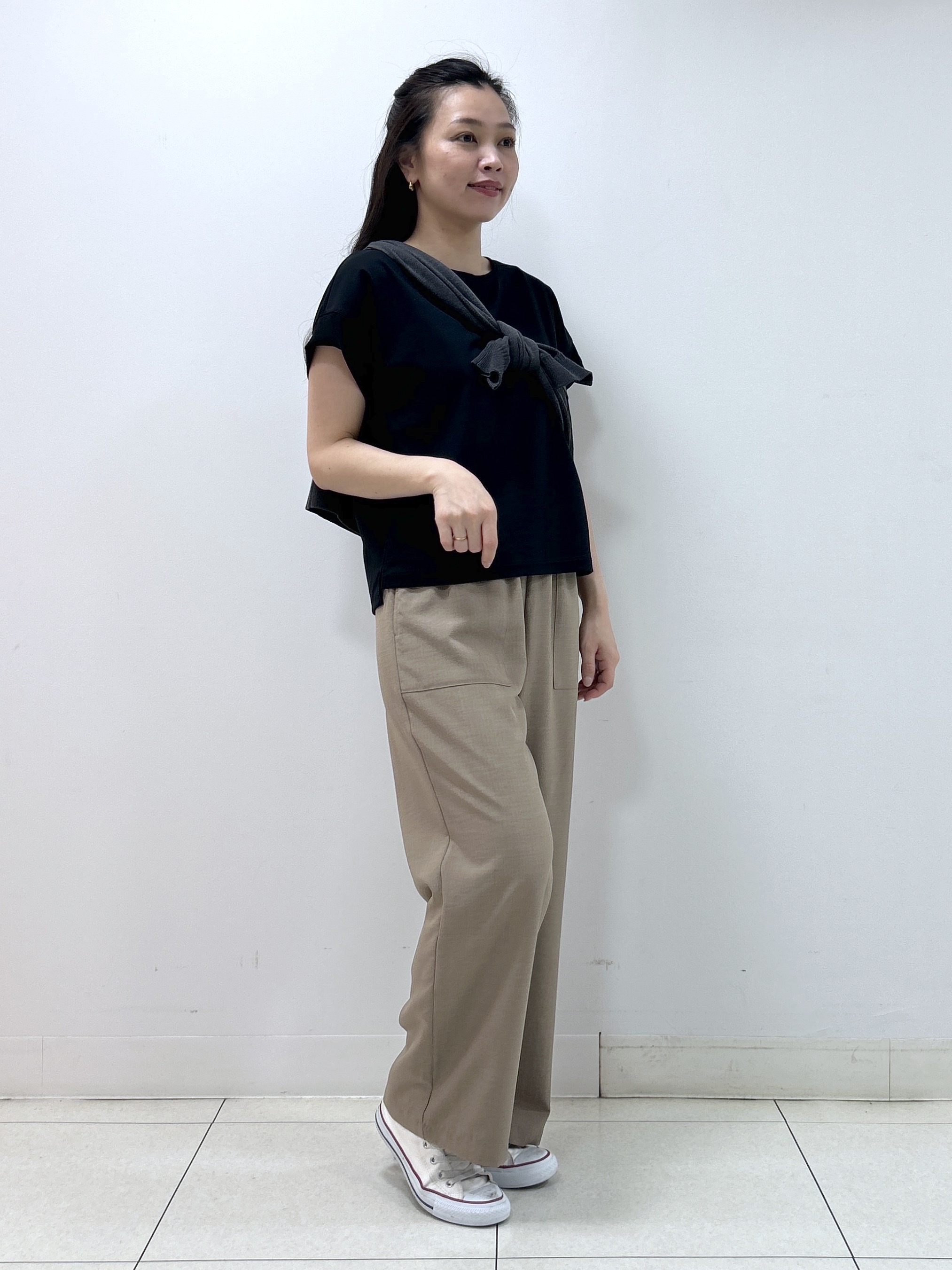 Kaiさんの「Dessin｜【UVカット/接触冷感】美光沢カットソー」を使ったコーディネート