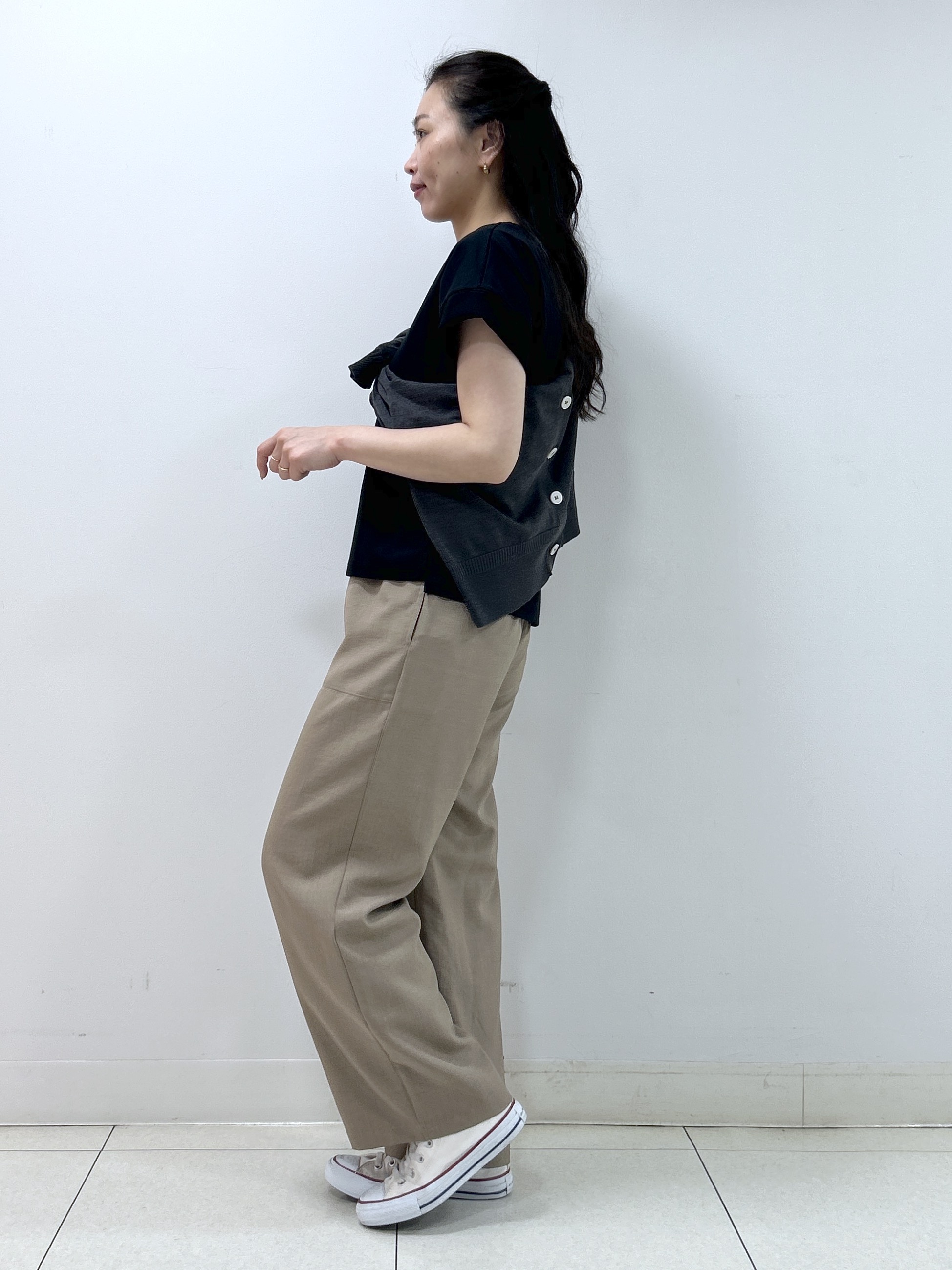 Kaiさんの「Dessin｜【UVカット/接触冷感】美光沢カットソー」を使ったコーディネート
