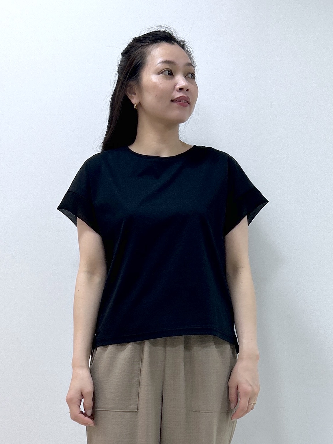 Kaiさんの「Dessin｜【UVカット/接触冷感】美光沢カットソー」を使ったコーディネート