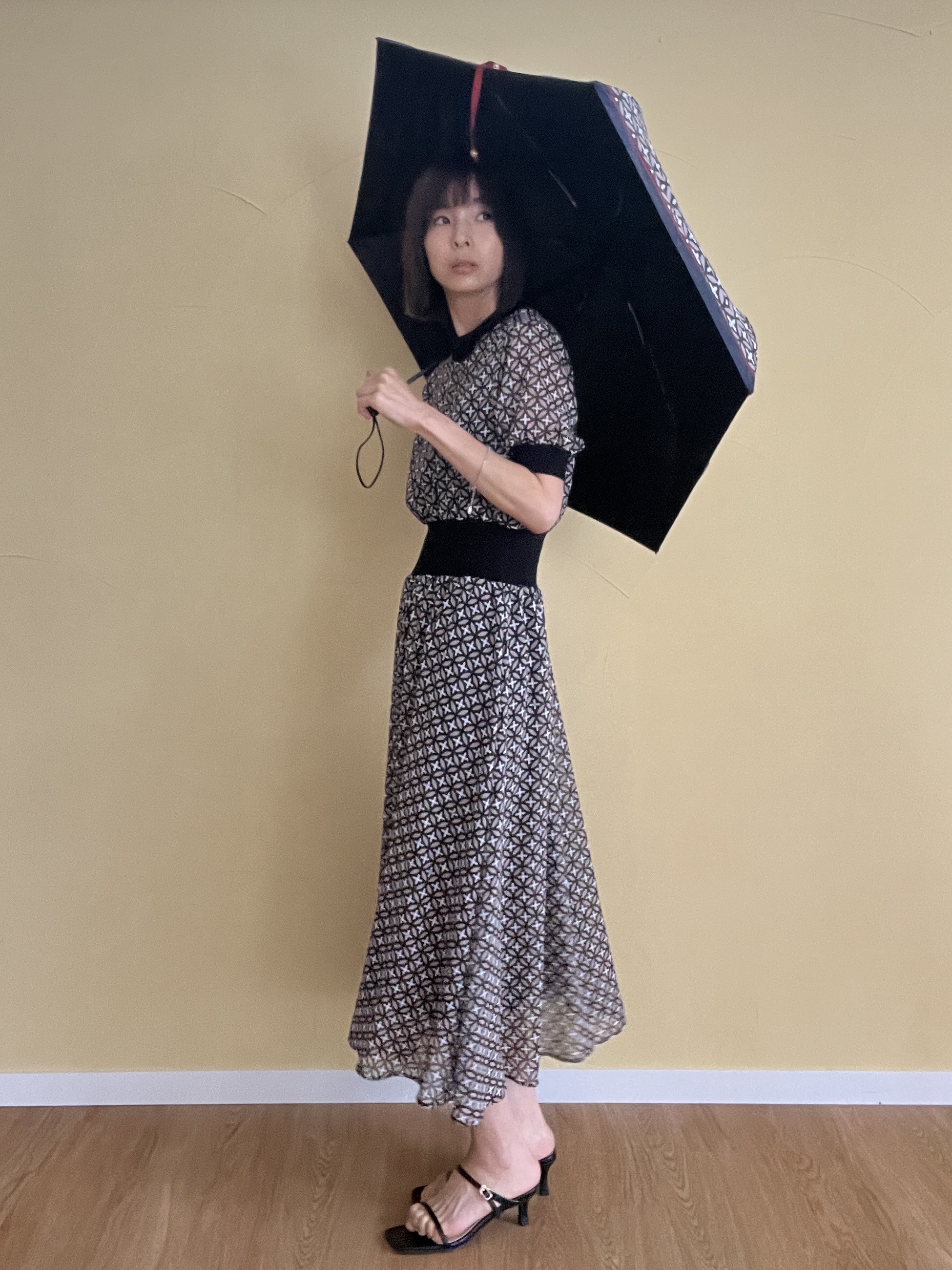 misaさんの「DRESSTERIOR｜【otonaMUSE5月号掲載/ウォッシャブル】オーバーラップサークル シアードレス」を使ったコーディネート