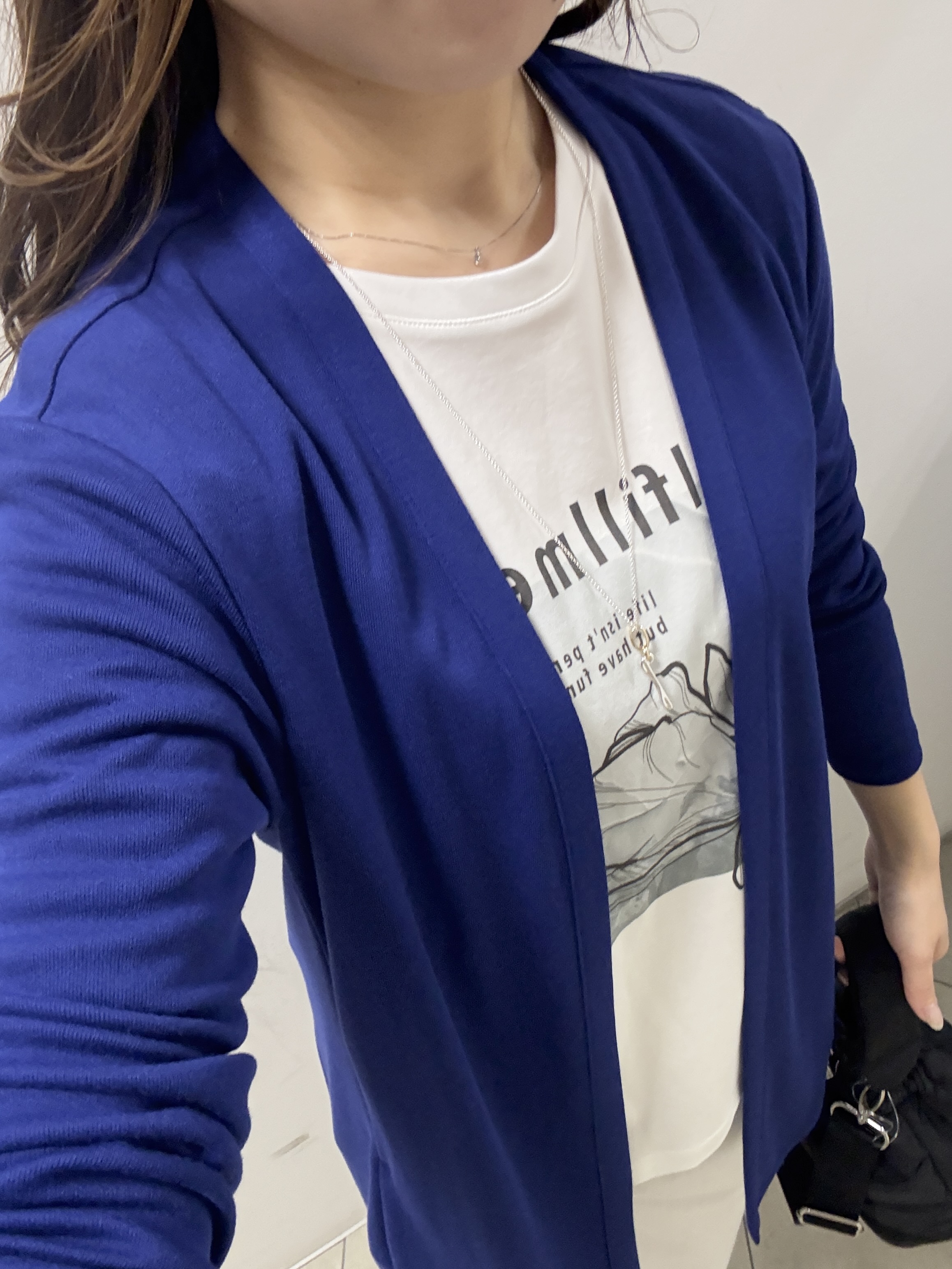 kahoさんの「INDIVI｜【UVケア】着流しミドル丈カーディガンジャージ」を使ったコーディネート