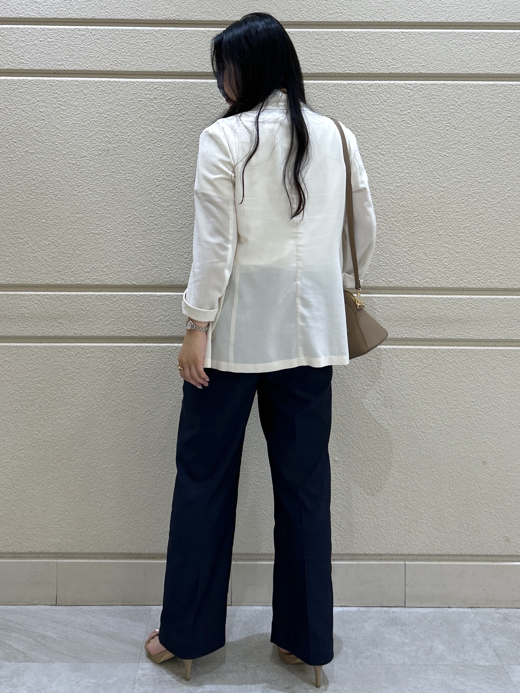 Momokaさんの「COUP DE CHANCE｜【手洗い可／日本製】シアーテーラード ジャケット」を使ったコーディネート