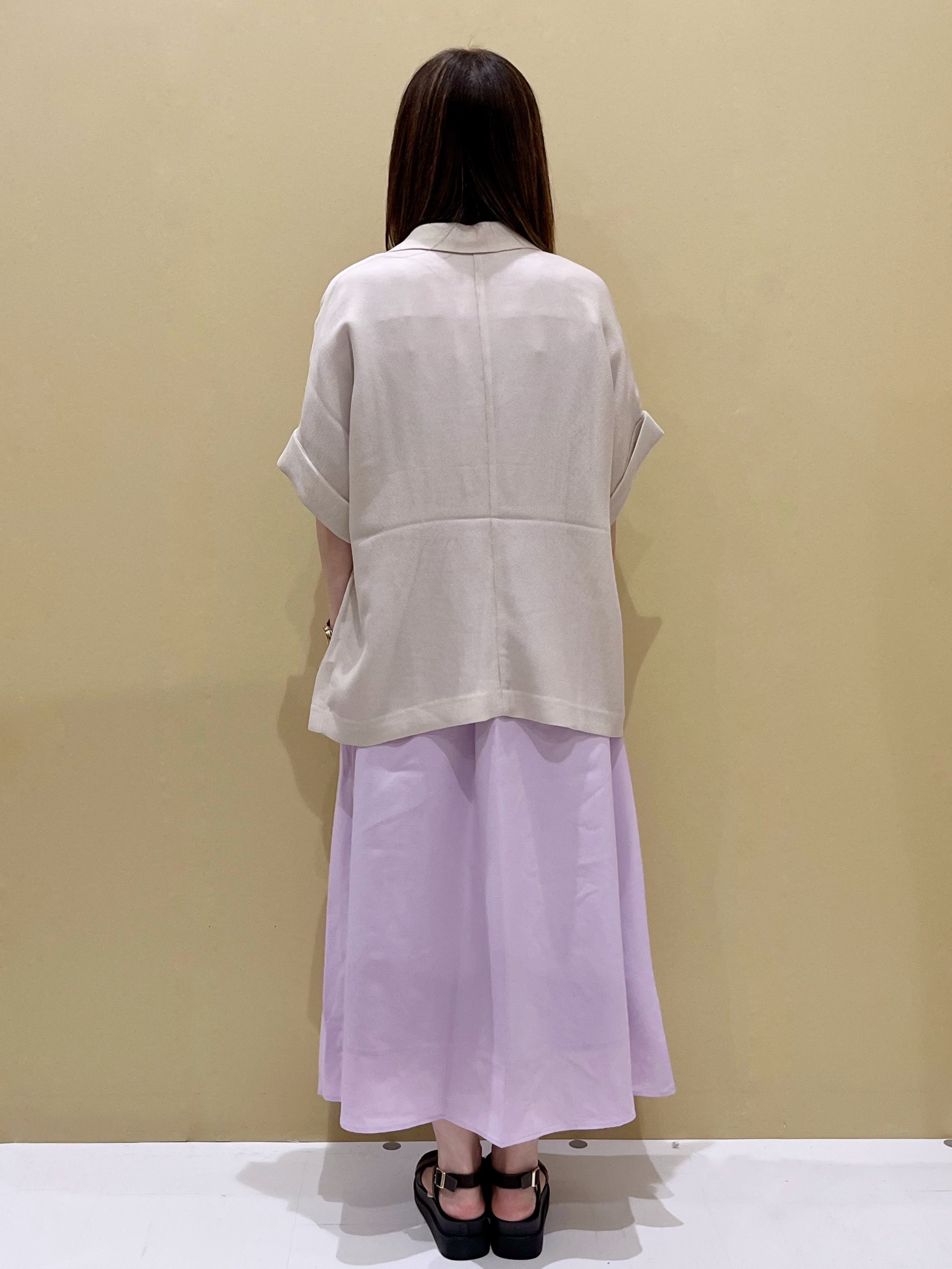 yukariさんの「OPAQUE.CLIP｜メッシュテーラードジャケット【洗濯機OK】」を使ったコーディネート
