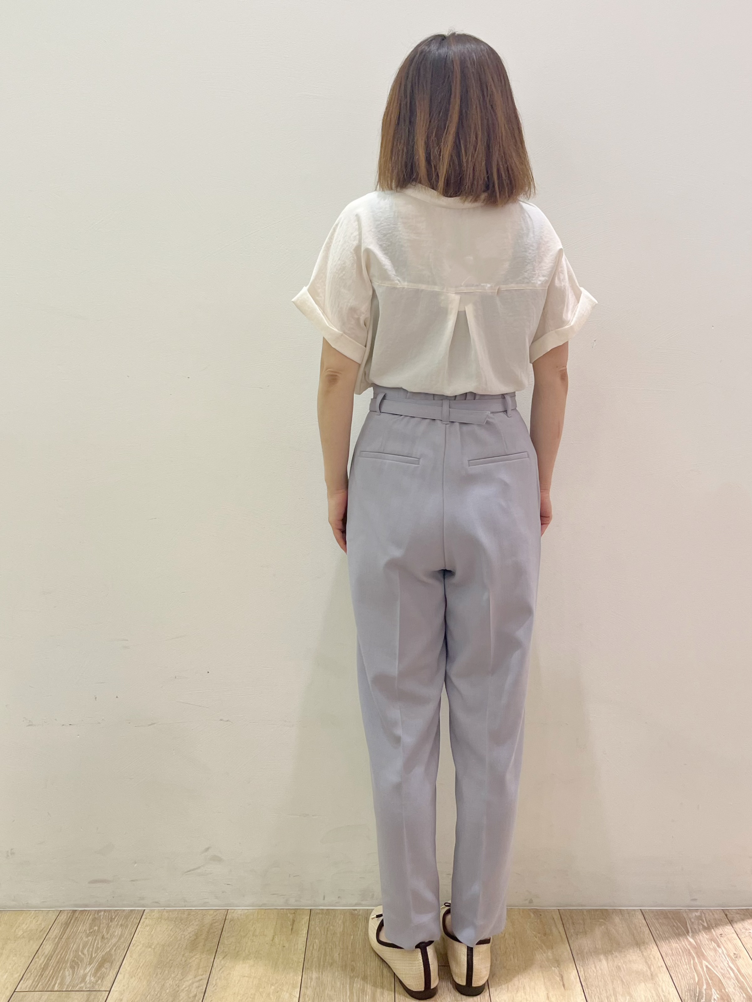 kcさんの「OPAQUE.CLIP｜【接触冷感】ダブルポケットスキッパーブラウス《吸水速乾／防シワ／洗濯機OK／S～3L／7col》」を使ったコーディネート