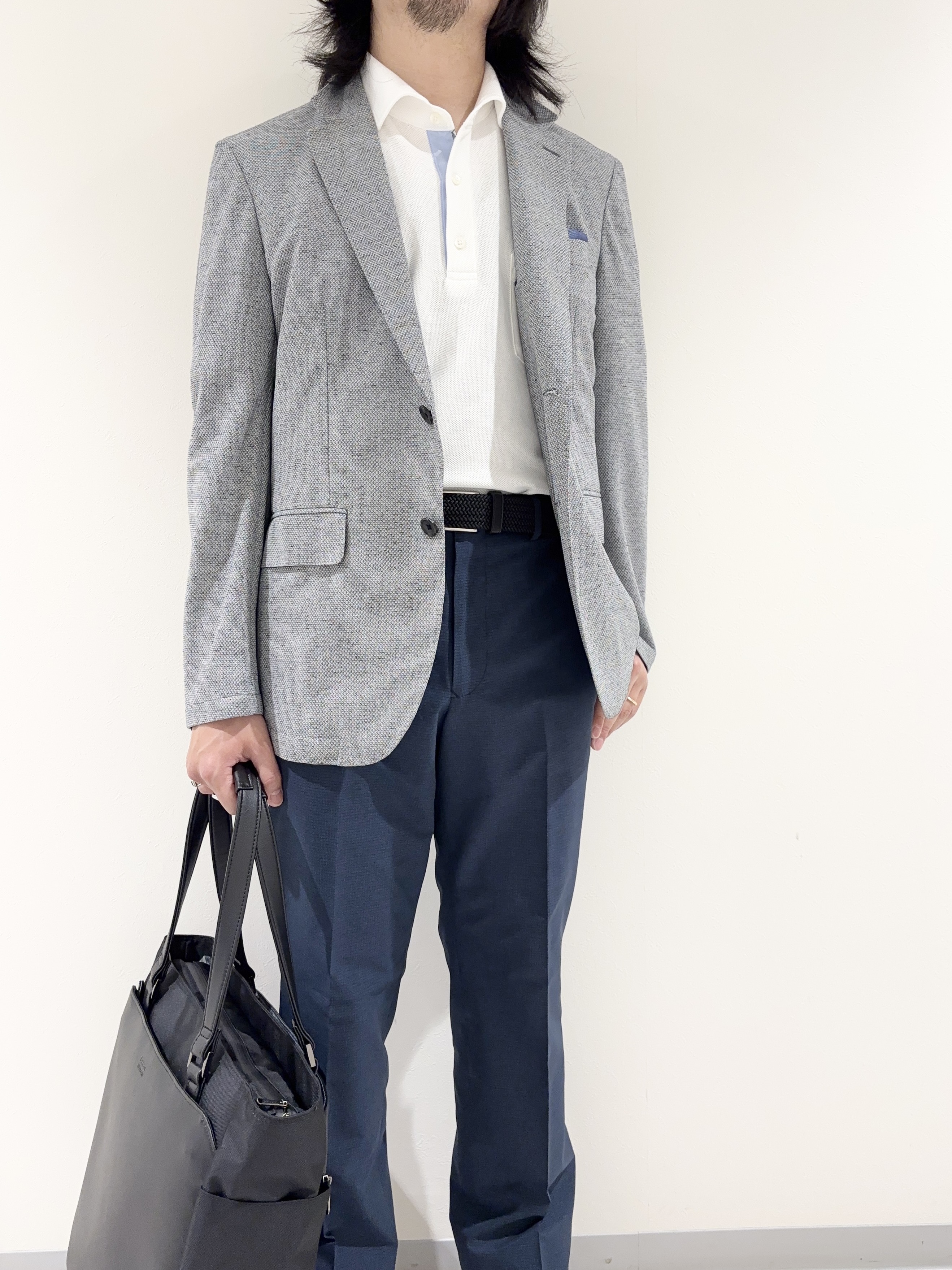 及川さんの「TAKEO KIKUCHI｜【抗菌防臭】CALCULO（R）ジャージ ジャケット」を使ったコーディネート