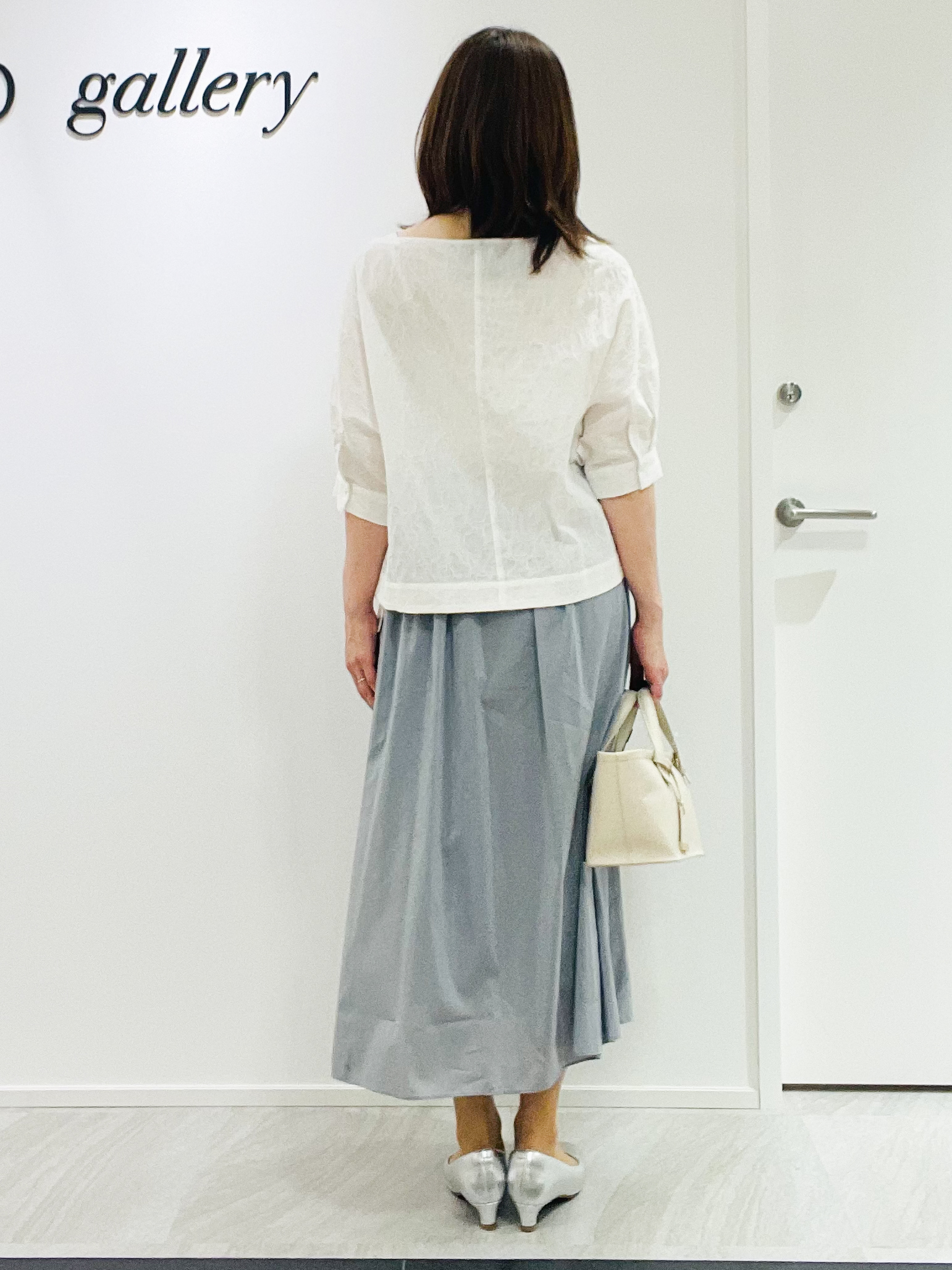 めいさんの「UNTITLED｜【洗える/ショート丈】ジャカードボートネックブラウス」を使ったコーディネート