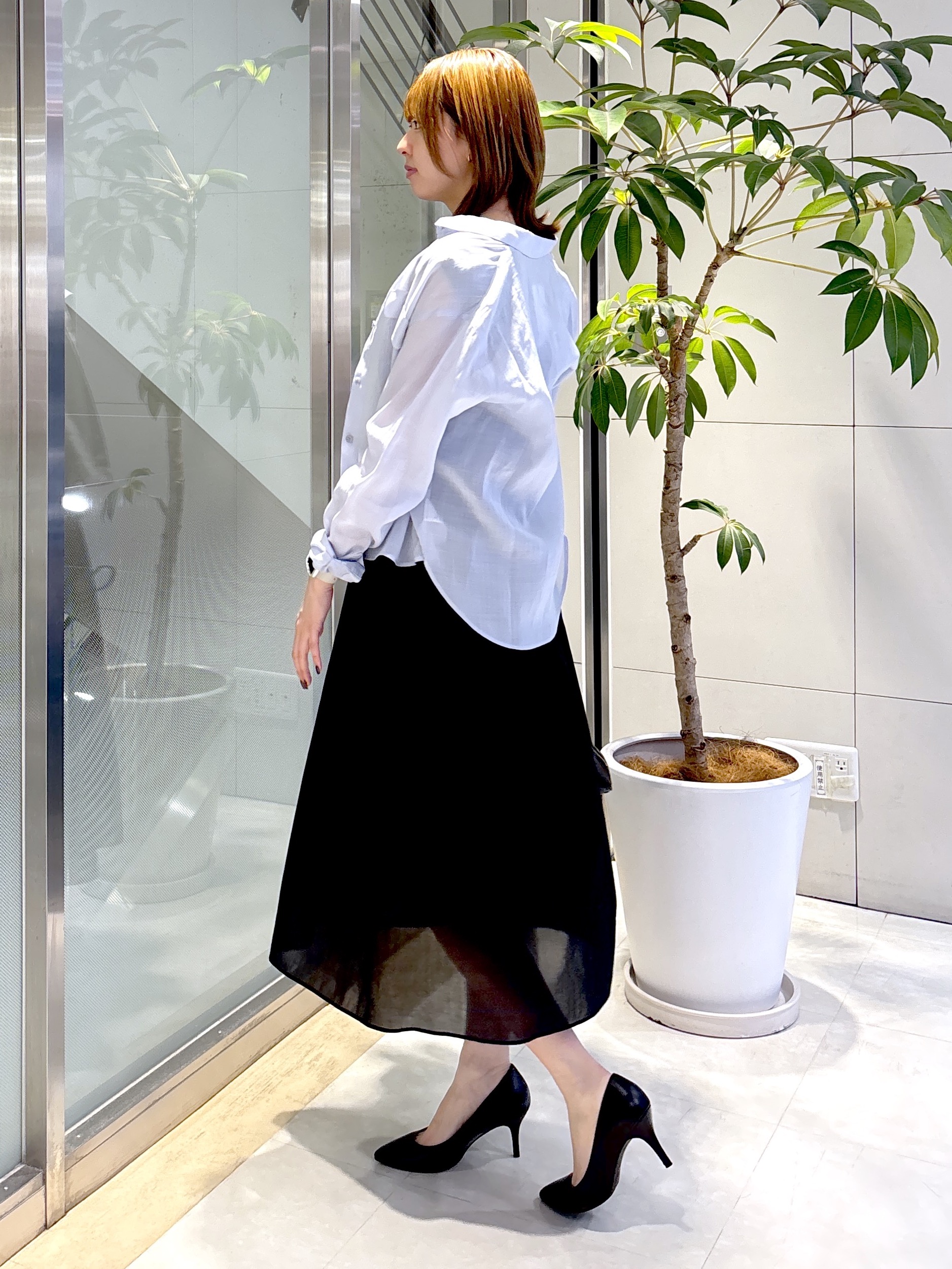 yukaさんの「UNTITLED｜【古畑星夏さん着用/接触冷感】ドライタッチシャツ」を使ったコーディネート