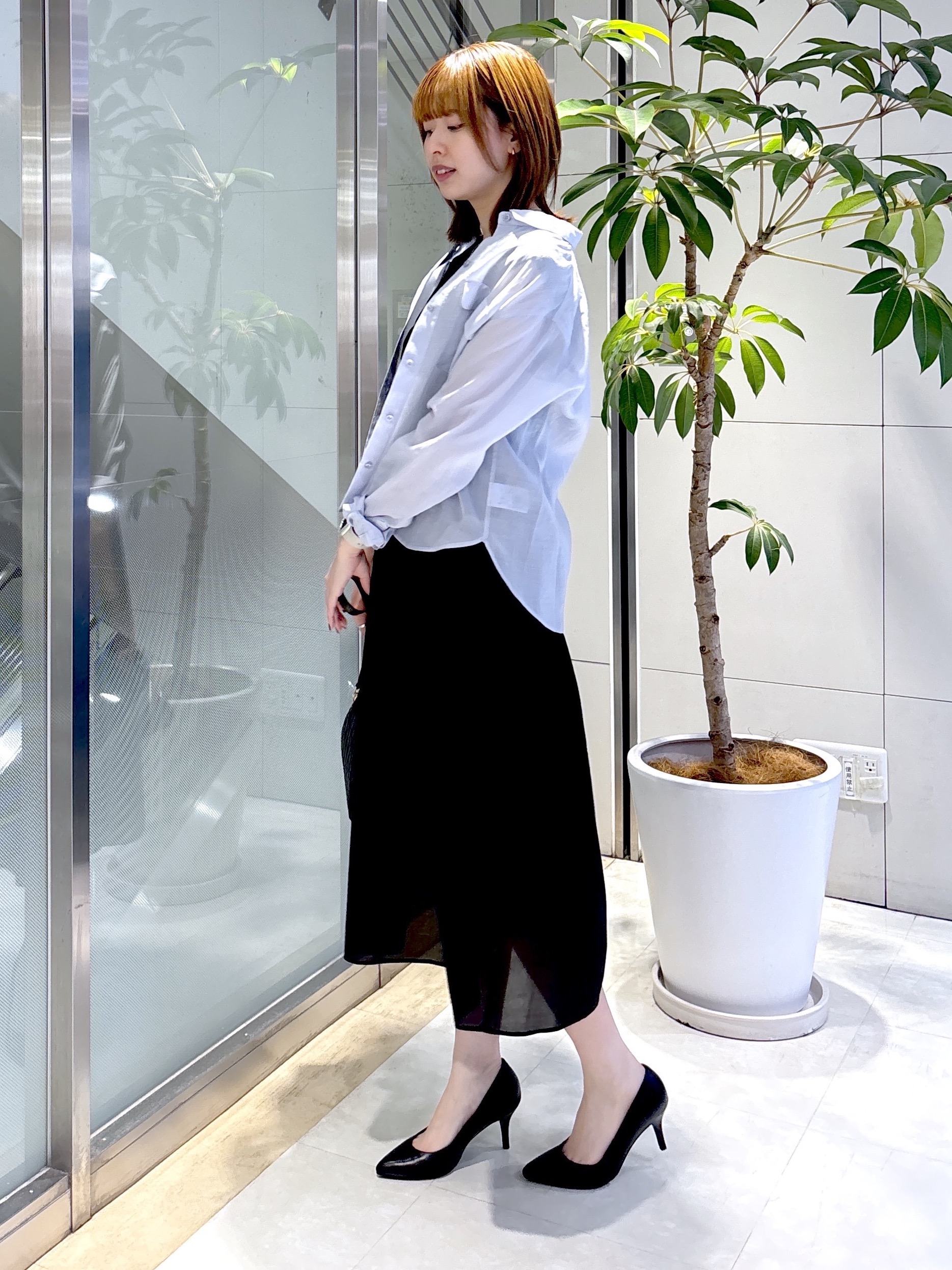 yukaさんの「UNTITLED｜【古畑星夏さん着用/接触冷感】ドライタッチシャツ」を使ったコーディネート