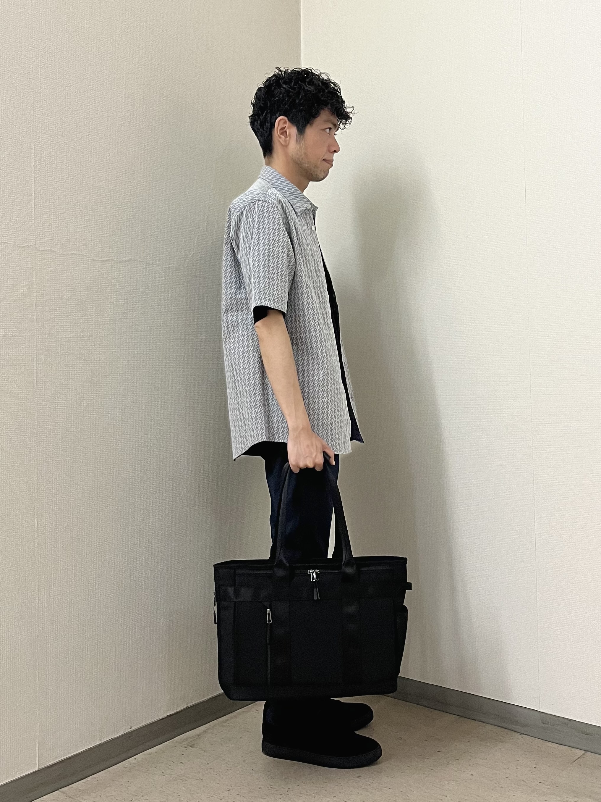 URAさんの「TAKEO KIKUCHI｜播州織り 千鳥 半袖シャツ」を使ったコーディネート