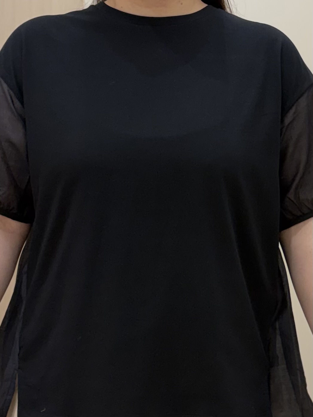 akariさんの「grove｜【貴島明日香さん着用/UVカット】体型カバー叶う、バックプリーツTシャツ」を使ったコーディネート