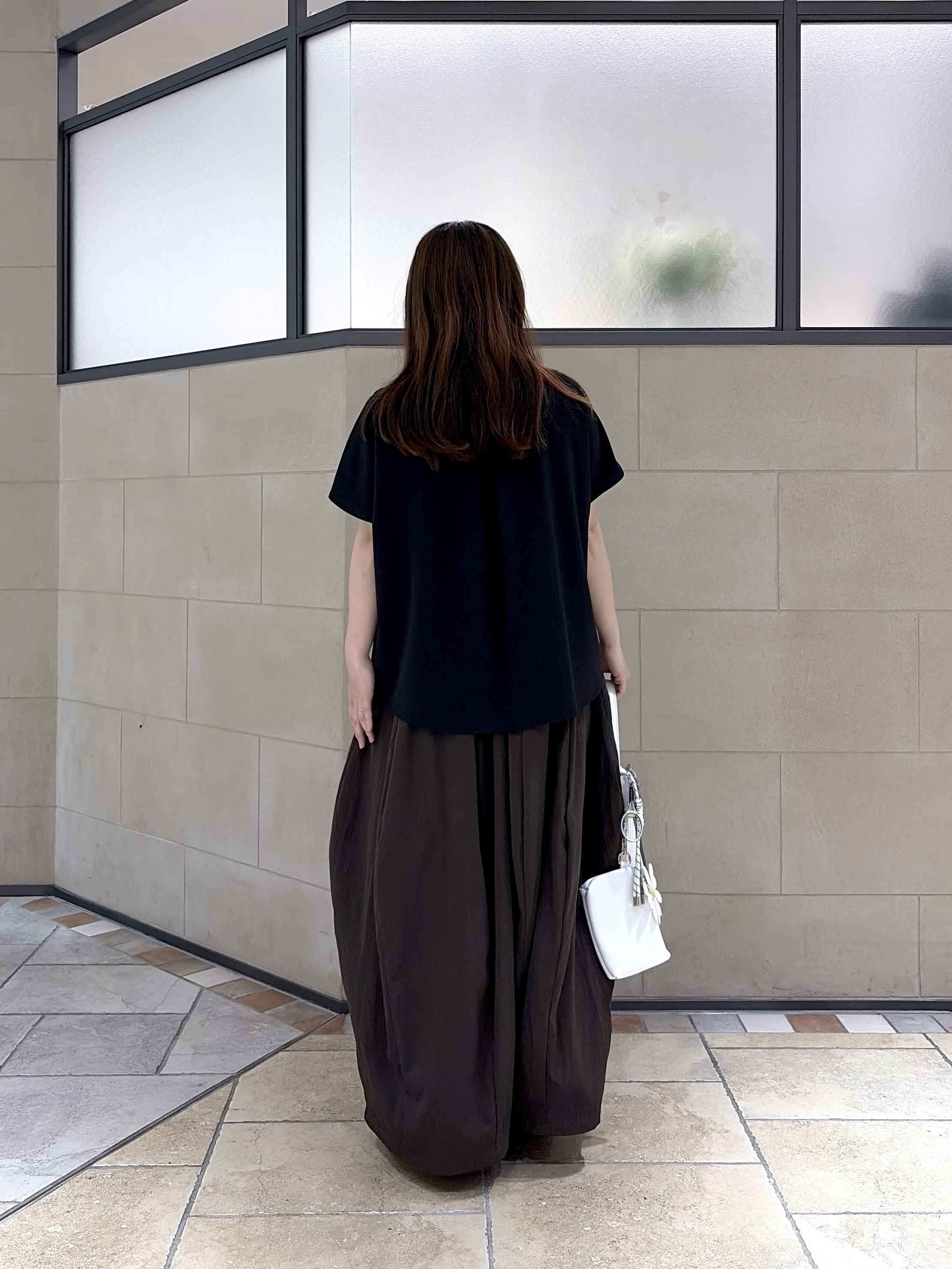 よねさんの「INDIVI｜Comfy SET UP｜フレアスリーブブラウス【セットアップ対応／通勤／カセット服／接触冷感／UV」を使ったコーディネート