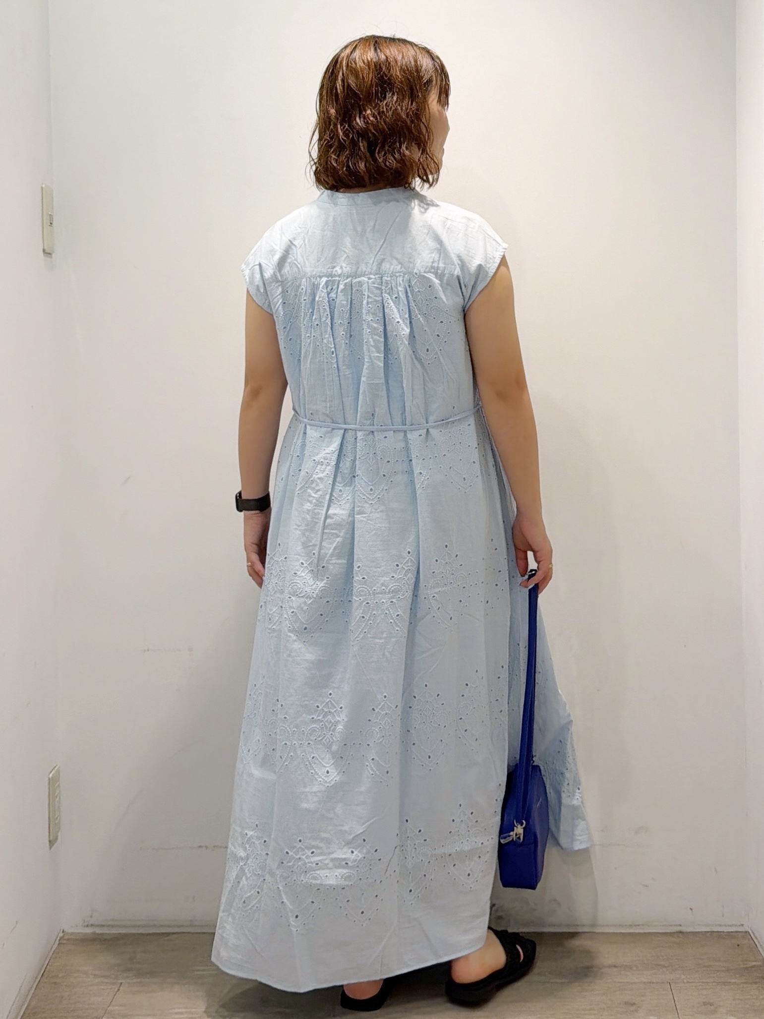 sumicaさんの「OPAQUE.CLIP｜アイレットレース刺繍ワンピース【洗える】」を使ったコーディネート