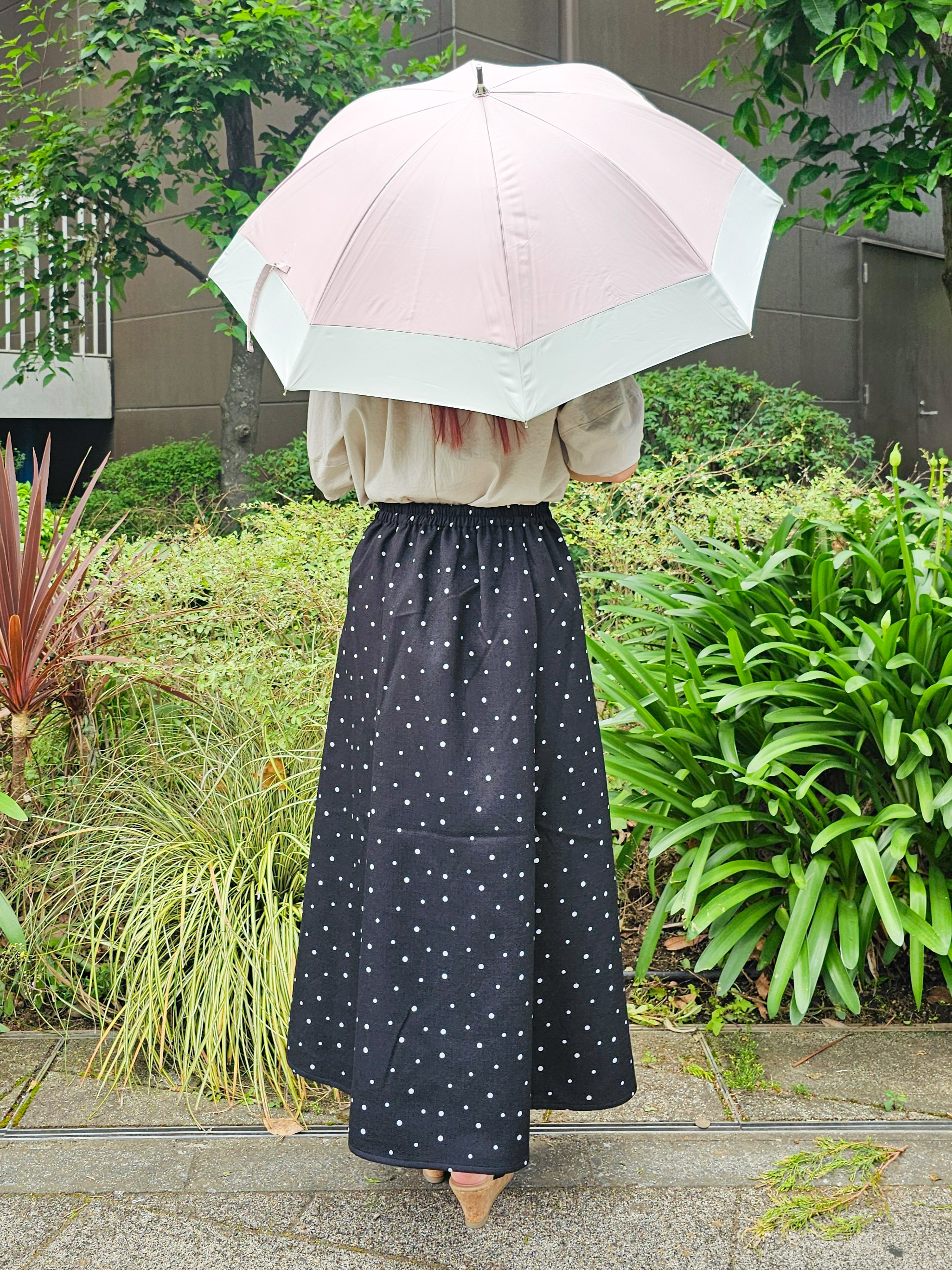 ゆゆさんの「SHOO･LA･RUE｜【S-LL/洗濯機可/セットアップ可】軽凛(かろりん) ひんやりタックブラウス」を使ったコーディネート