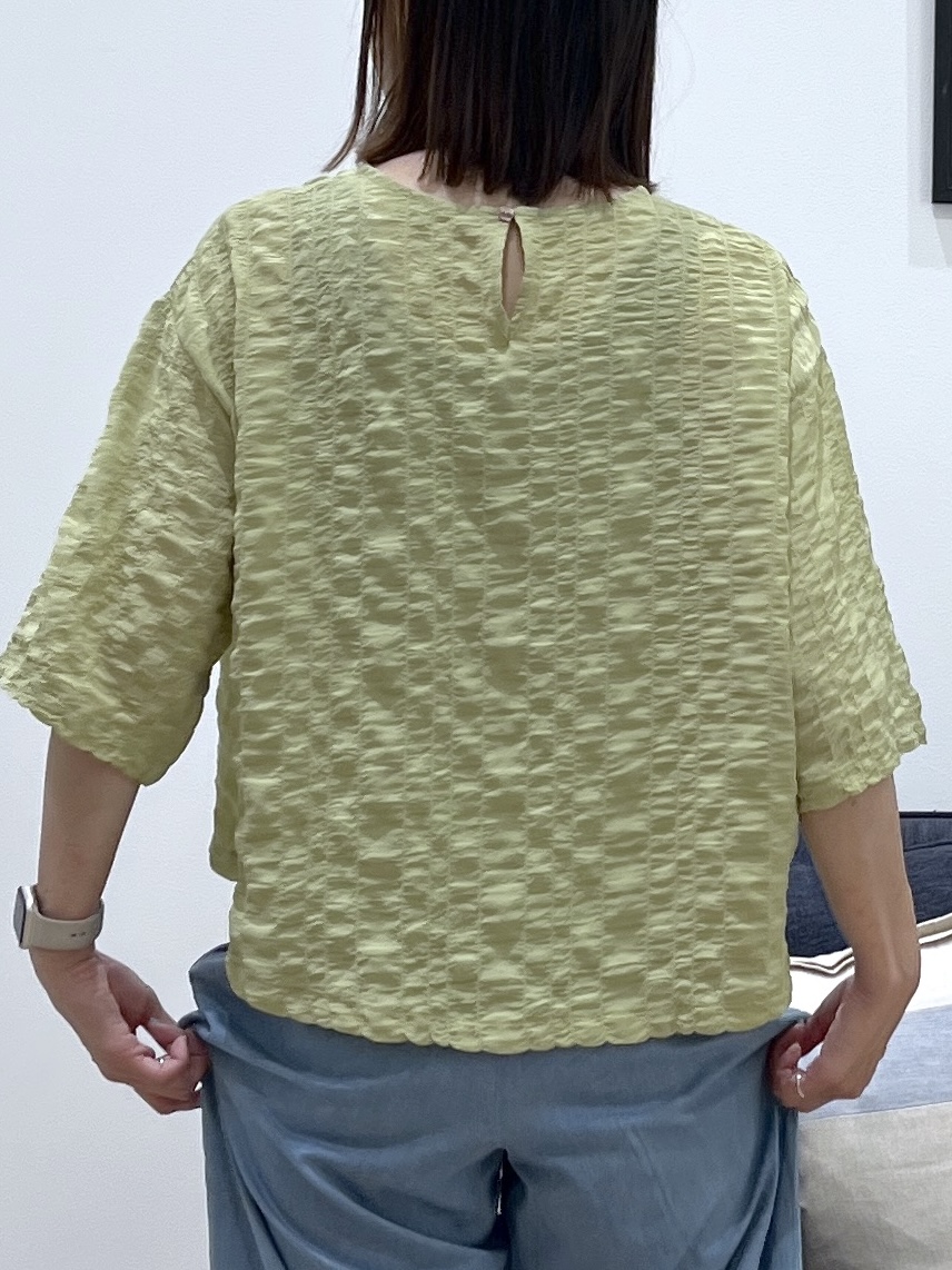 canaさんの「Dessin｜【マシンウォッシャブル】エアリーシアー 5分袖プルオーバーシャツ」を使ったコーディネート