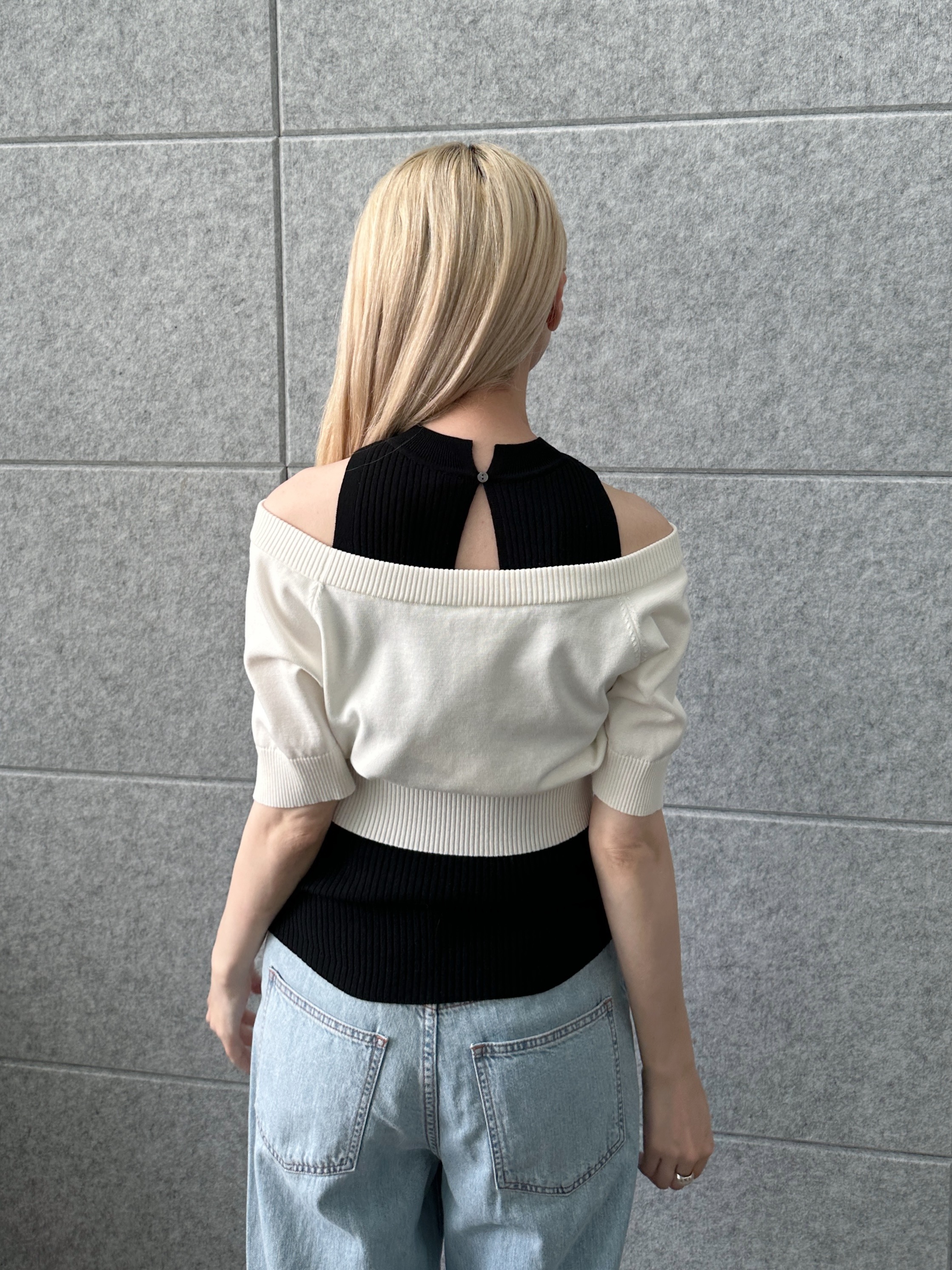 Buyer sakkoさんの「CODE A｜design knit short cardigan」を使ったコーディネート