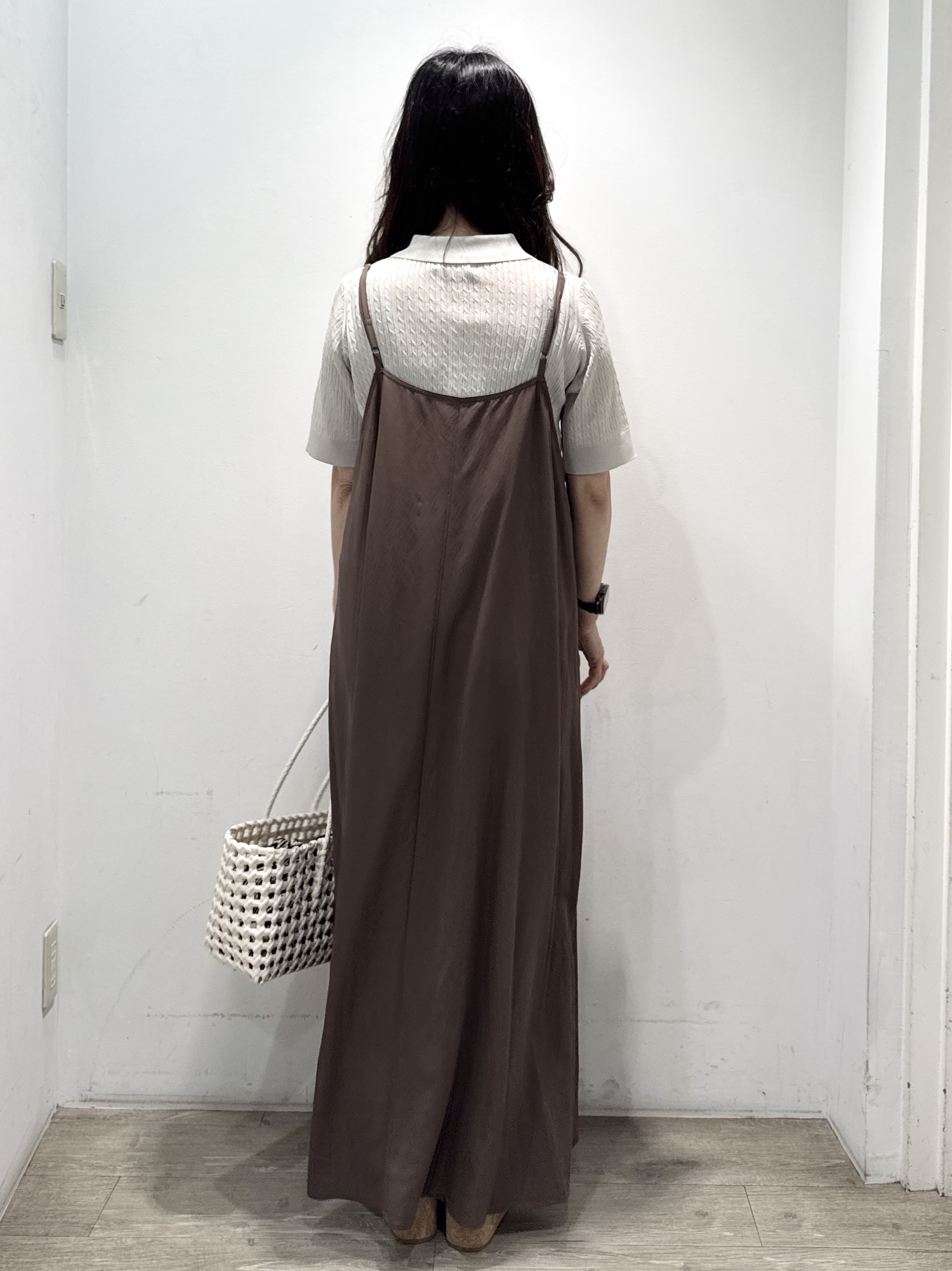yuicciさんの「OPAQUE.CLIP｜【UV／接触冷感】ケーブルポロニット《洗濯機OK／抗ピル》」を使ったコーディネート