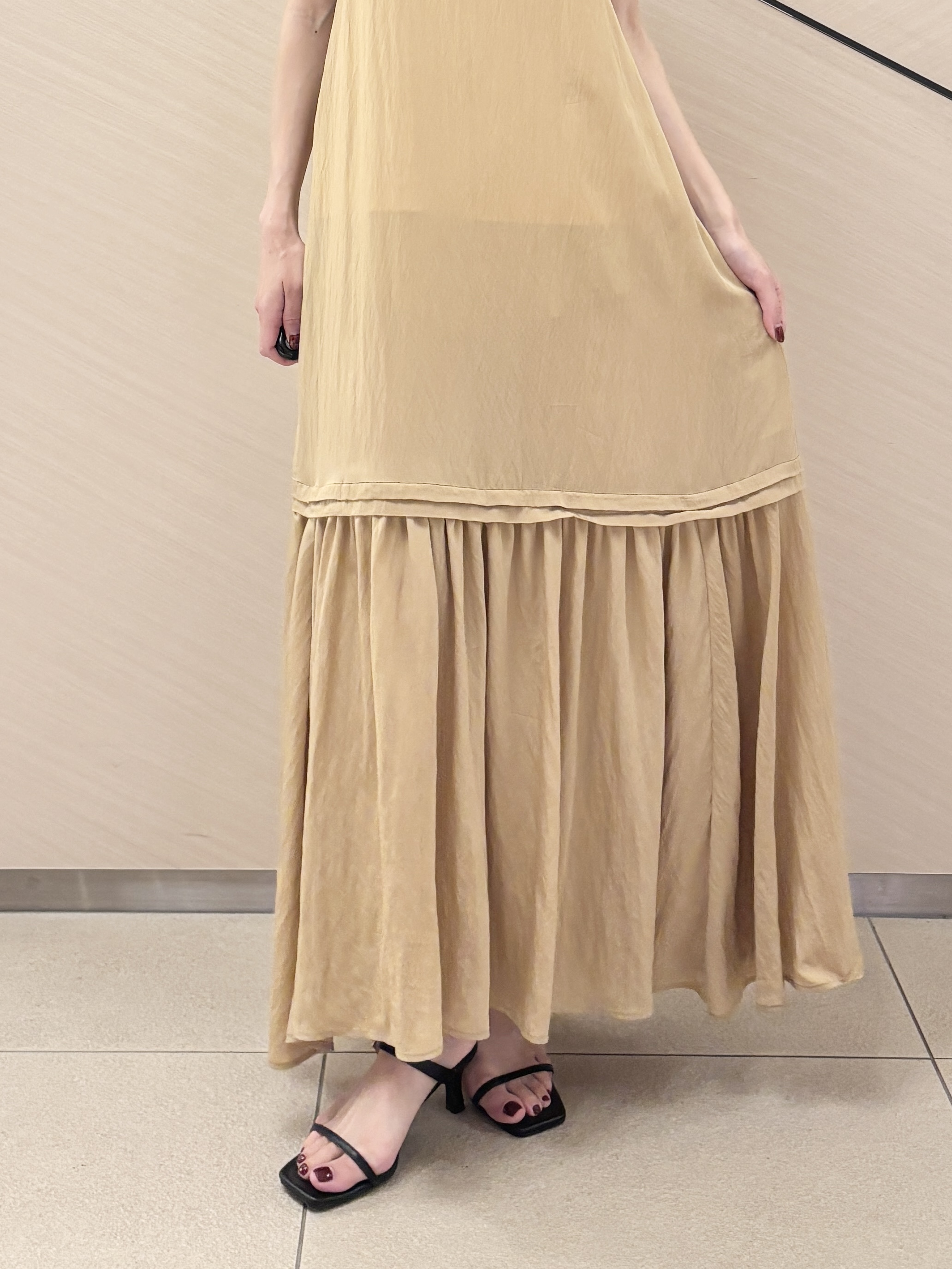 清水夏姫さんの「DRESSTERIOR｜【otonaMUSE5月号掲載】スキニーベルトサンダル」を使ったコーディネート