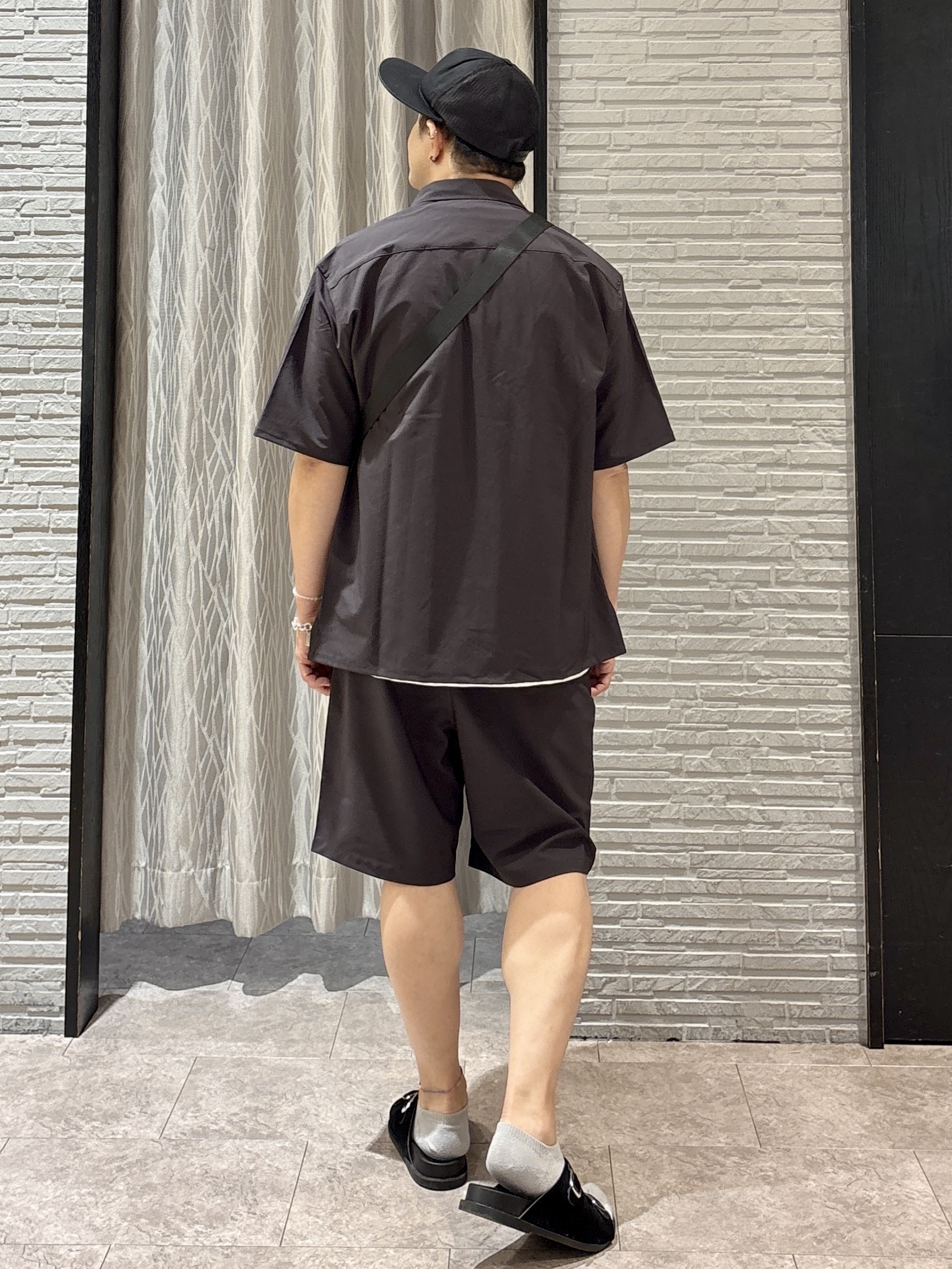 Pーyamaさんの「THE SHOP TK｜クールウェザー 半袖シャツ 接触冷感／吸水速乾／洗濯機OK／セットアップ可」を使ったコーディネート