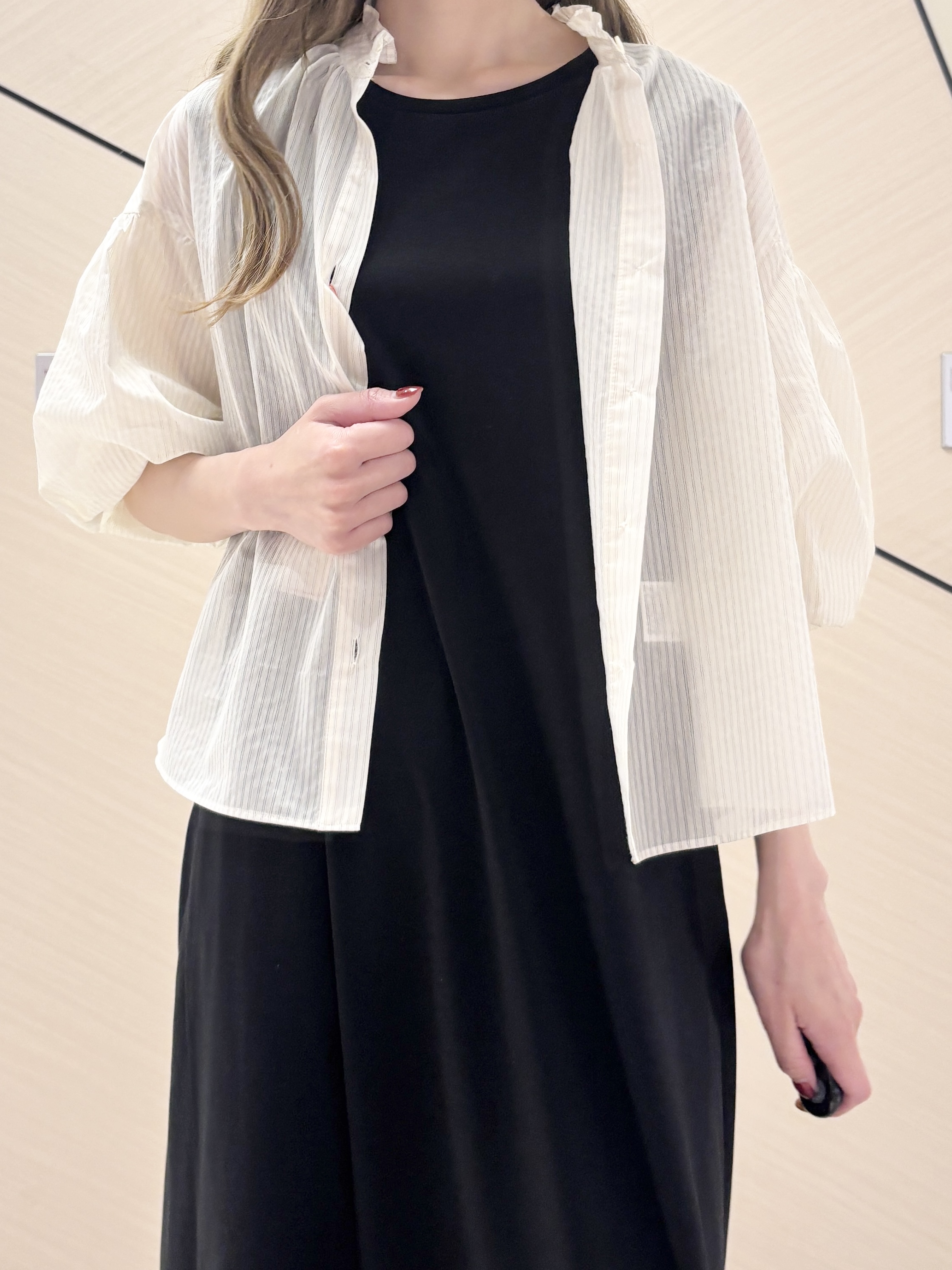 清水夏姫さんの「DRESSTERIOR｜【otonaMUSE5月号掲載】スキニーベルトサンダル」を使ったコーディネート