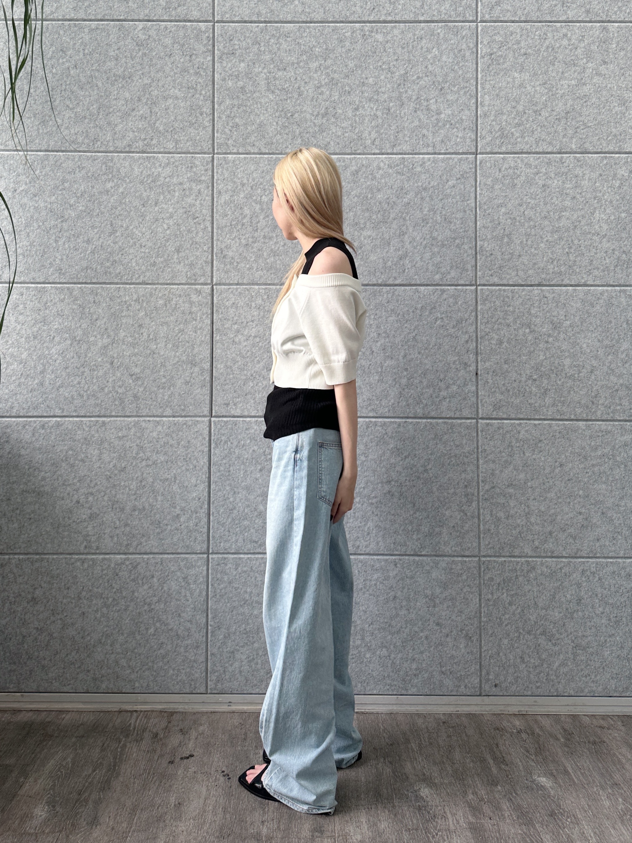 Buyer sakkoさんの「CODE A｜design knit short cardigan」を使ったコーディネート