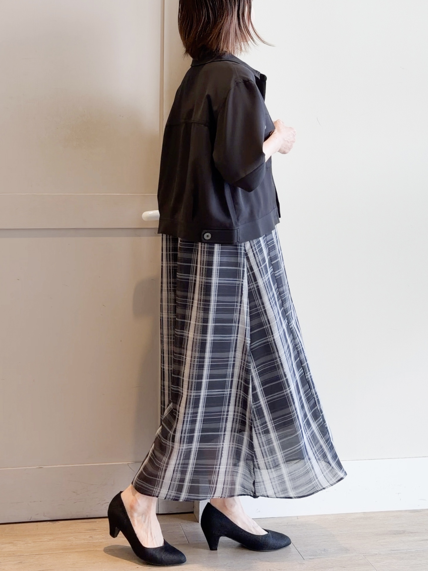 yamakoさんの「grove｜【吸水速乾・通気性・洗える】衿付きハーフジャケット」を使ったコーディネート