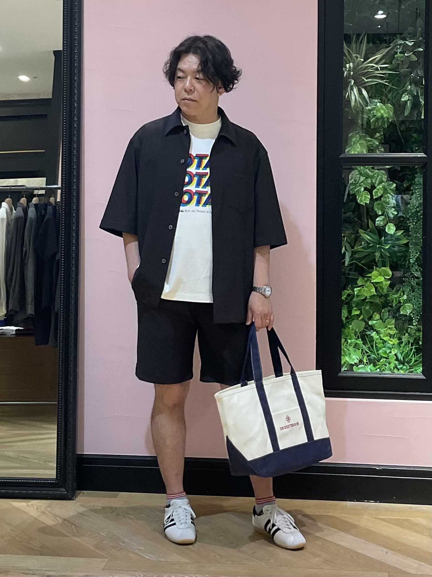 Nagaseさんの「DRESSTERIOR｜【接触冷感/UVカット/ウォッシャブル/Safari5月号掲載】AIRTOOL ハーフスリーブシャツ」を使ったコーディネート