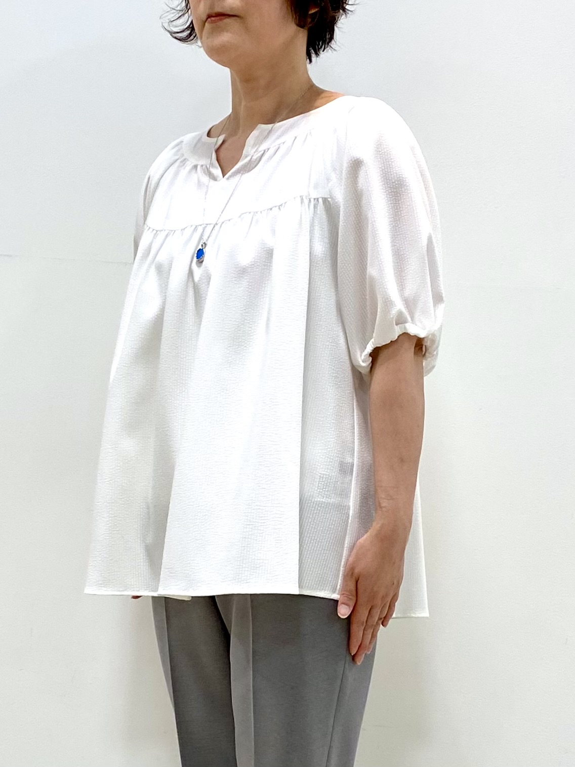 oharaさんの「Reflect｜ギャザーデザインブラウス」を使ったコーディネート