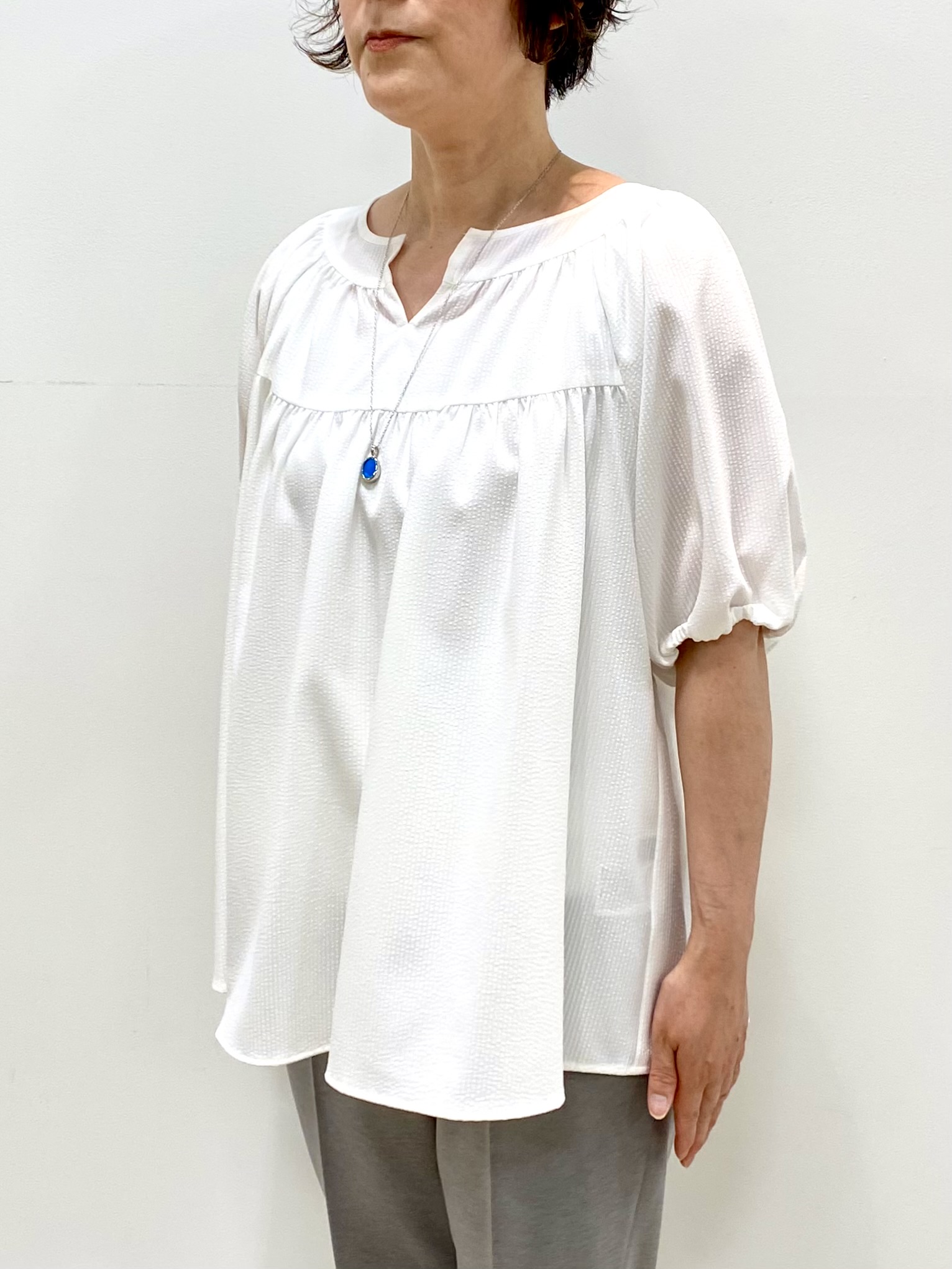 oharaさんの「Reflect｜ギャザーデザインブラウス」を使ったコーディネート
