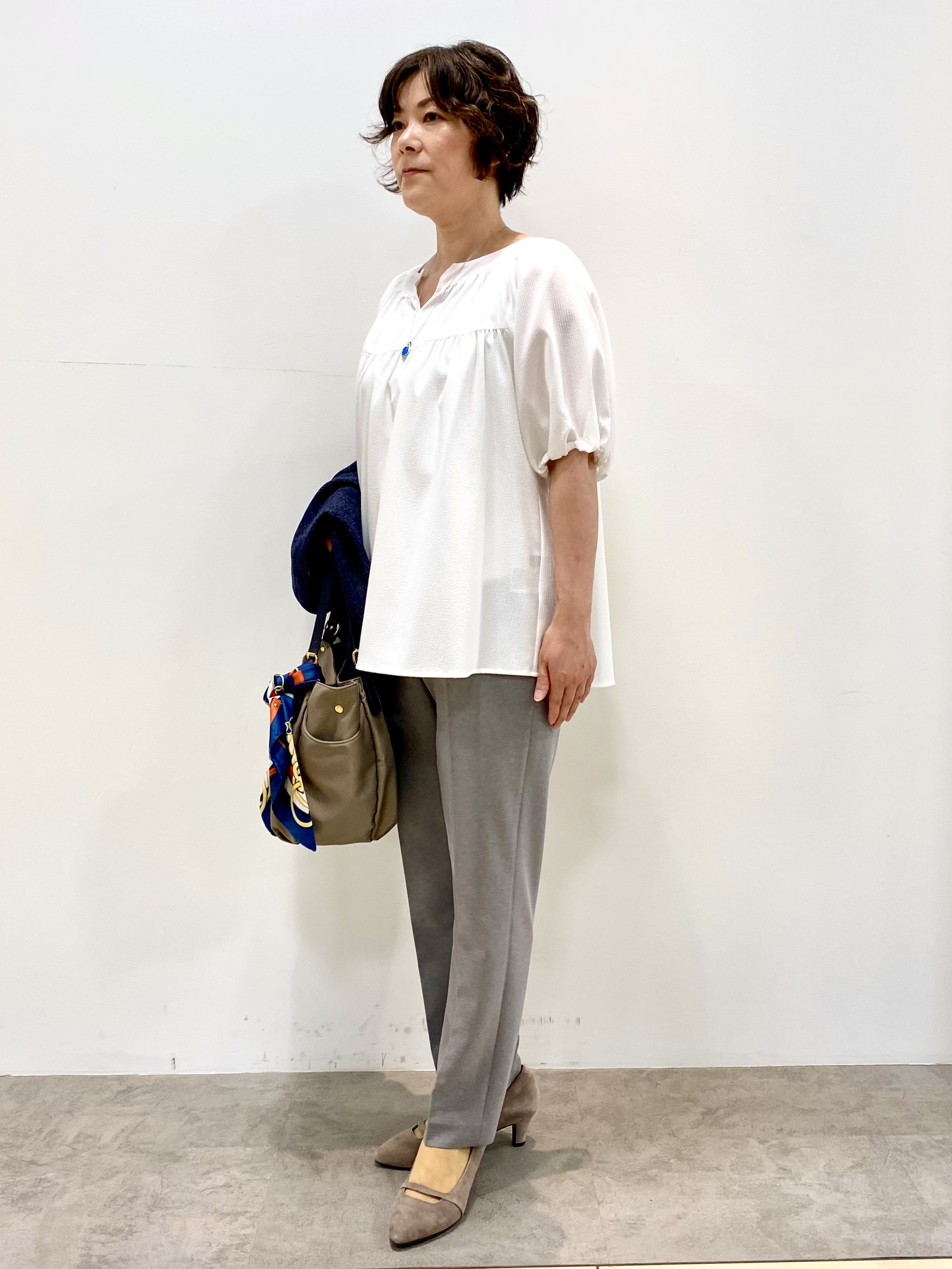 oharaさんの「Reflect｜ギャザーデザインブラウス」を使ったコーディネート