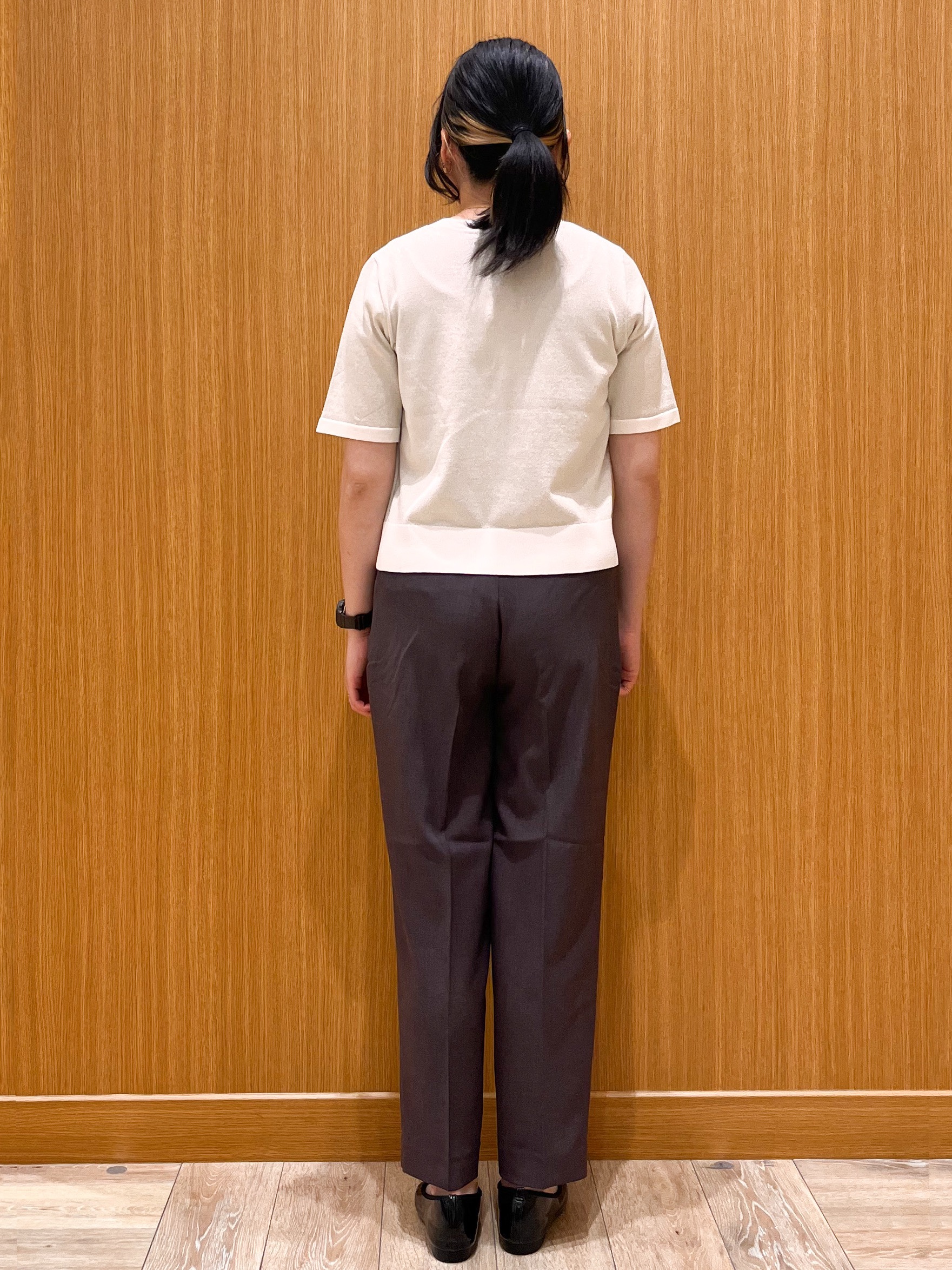 aさんの「OPAQUE.CLIP｜ラメアソートバイカラー半袖カーディガン【洗濯機OK】」を使ったコーディネート