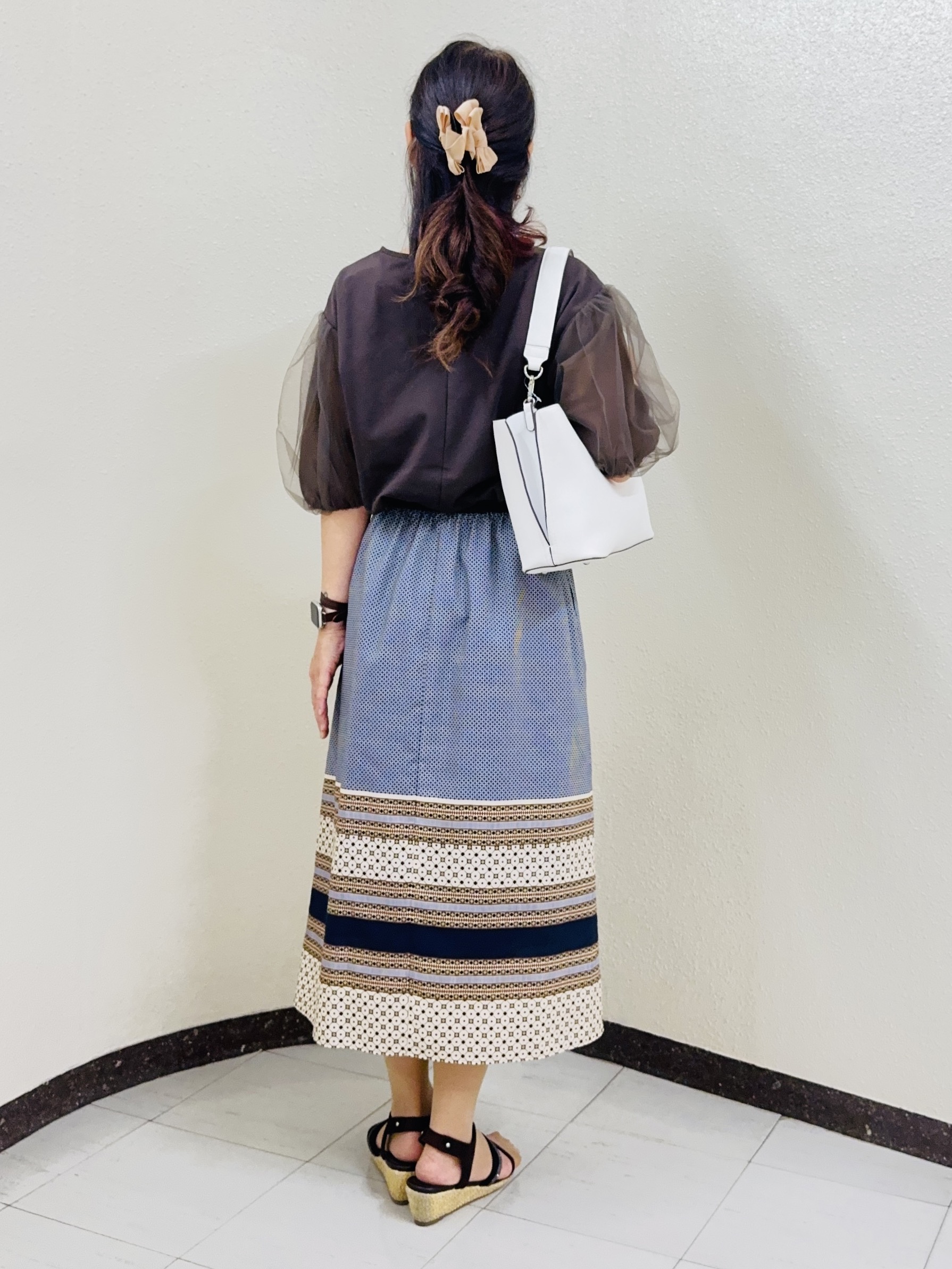 ⭐︎Eimi⭐︎さんの「Reflect｜【UVカット／接触冷感／吸水速乾】チュールスリーブプルオーバー」を使ったコーディネート