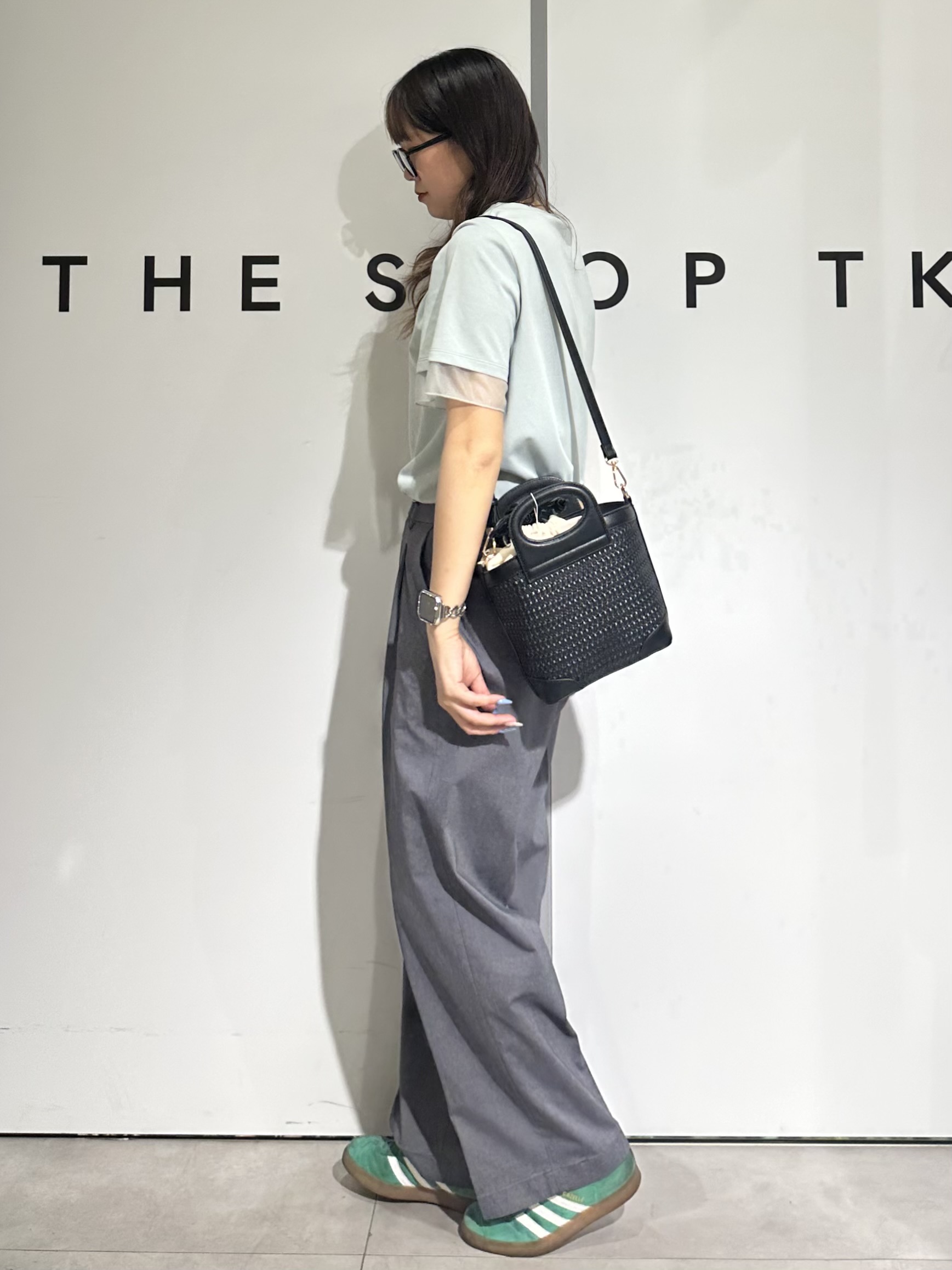 cottonさんの「THE SHOP TK｜【M-XL/ひんやり】上品な透け感 袖口シアーTシャツ」を使ったコーディネート