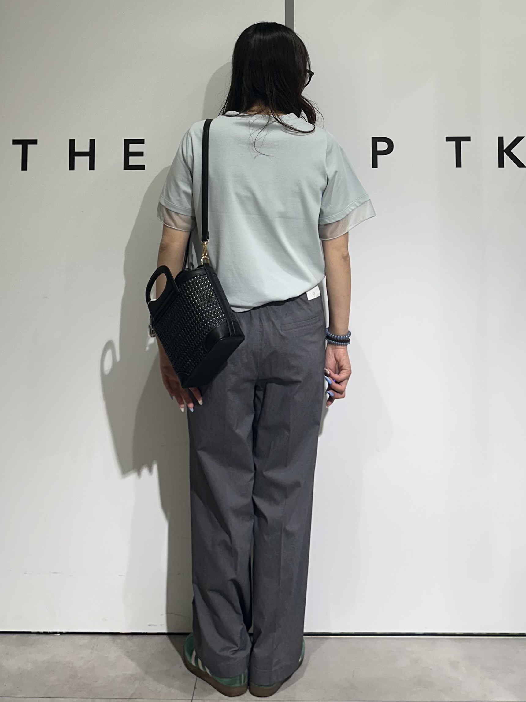 cottonさんの「THE SHOP TK｜【M-XL/ひんやり】上品な透け感 袖口シアーTシャツ」を使ったコーディネート
