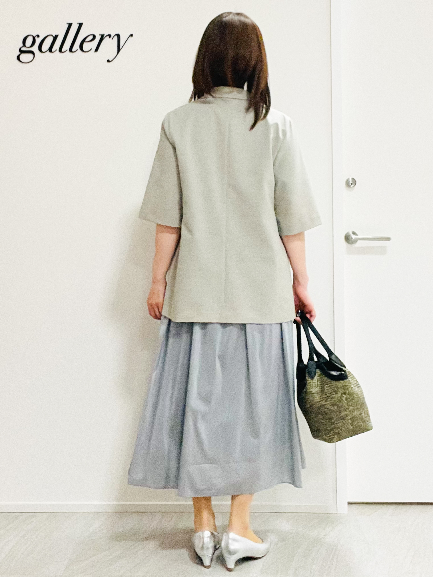めいさんの「UNTITLED｜【シワになりにくい/セットアップ可/接触冷感】ハーフスリーブジャケット」を使ったコーディネート