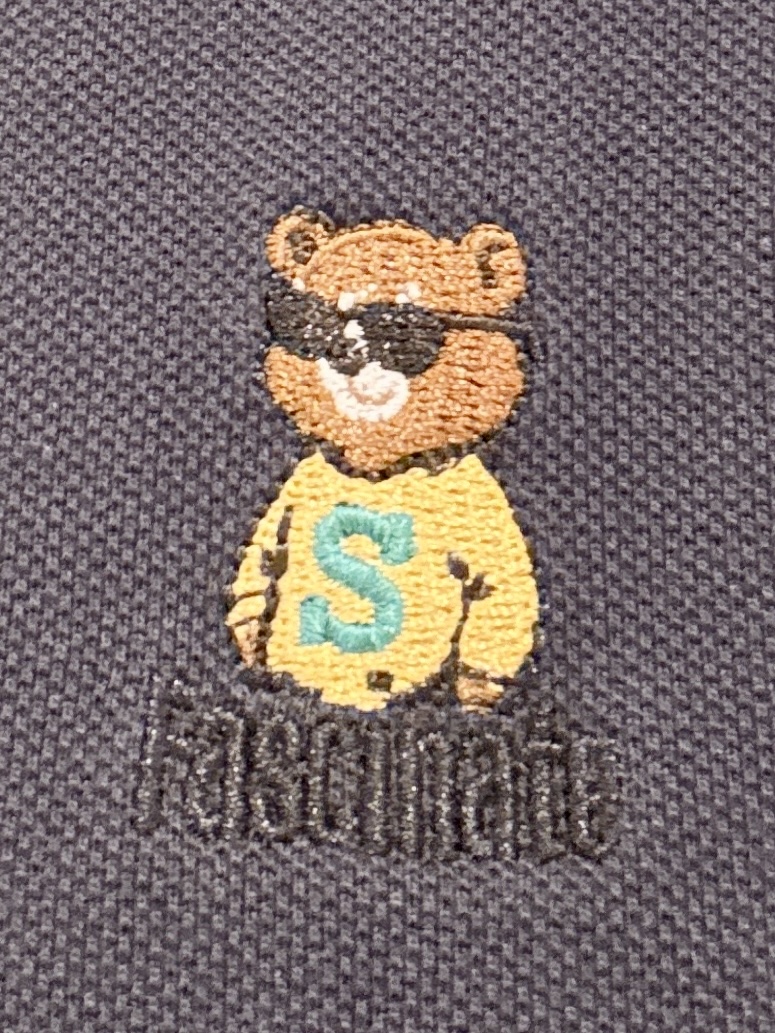 Pーyamaさんの「THE SHOP TK｜クマ刺繍 半袖ポロシャツ 洗濯機OK」を使ったコーディネート