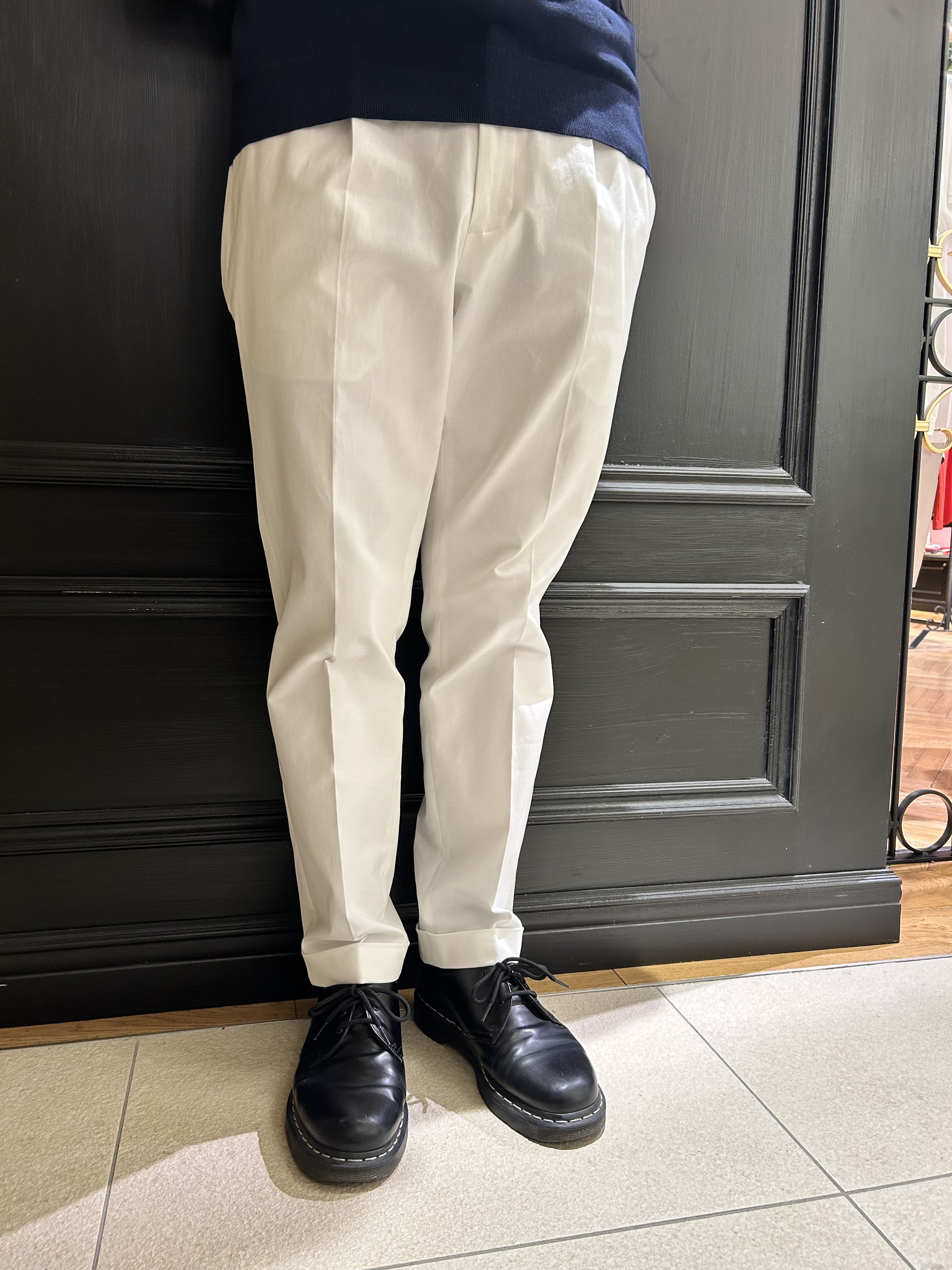 千葉亮太さんの「DRESSTERIOR｜【干場義雅&times;DRESSTERIOR】ウォッシャブル ニットポロシャツ」を使ったコーディネート