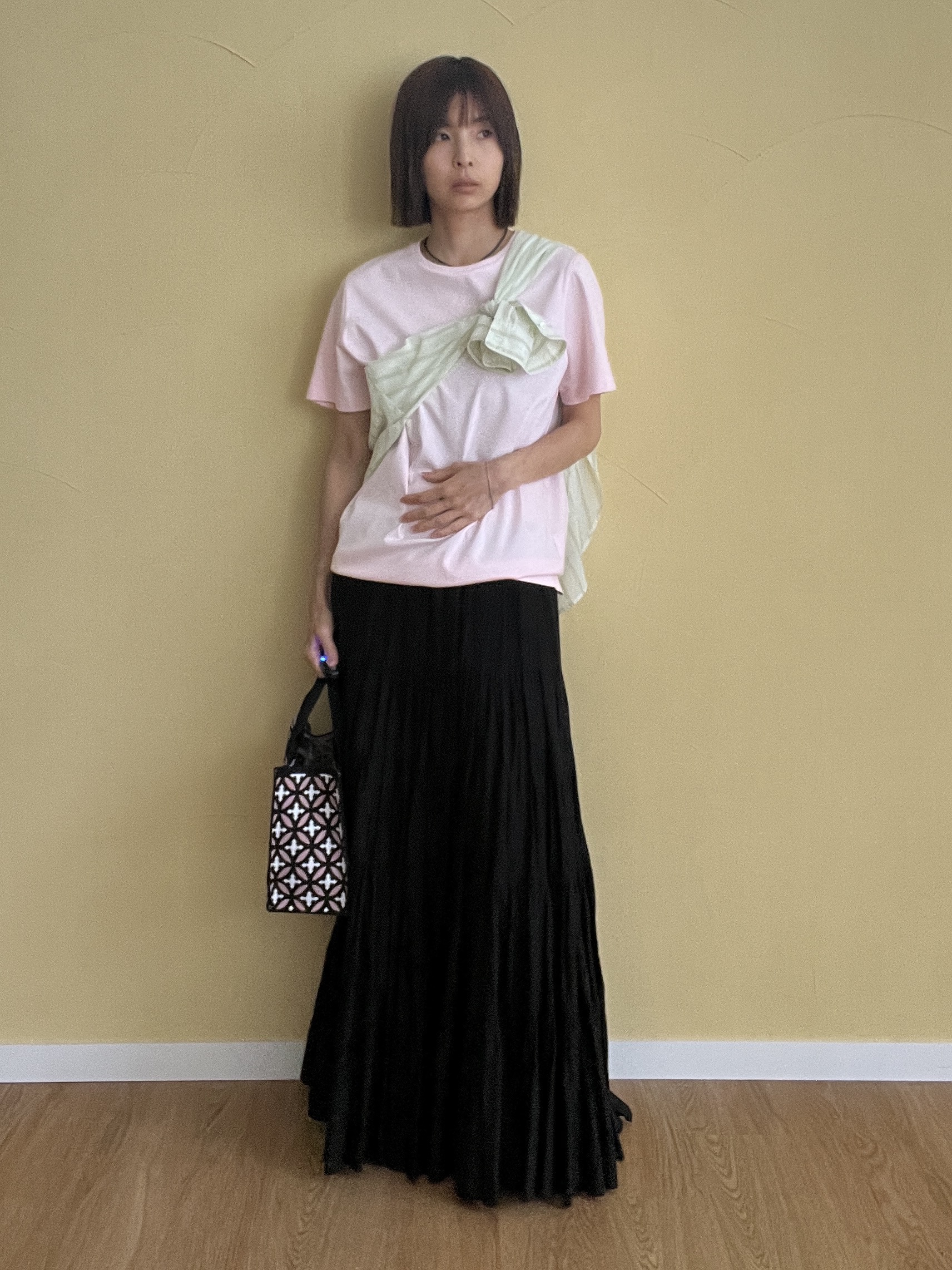 misaさんの「DRESSTERIOR｜【接触冷感／抗菌防臭／消臭】アイスクリアコットンTシャツ」を使ったコーディネート