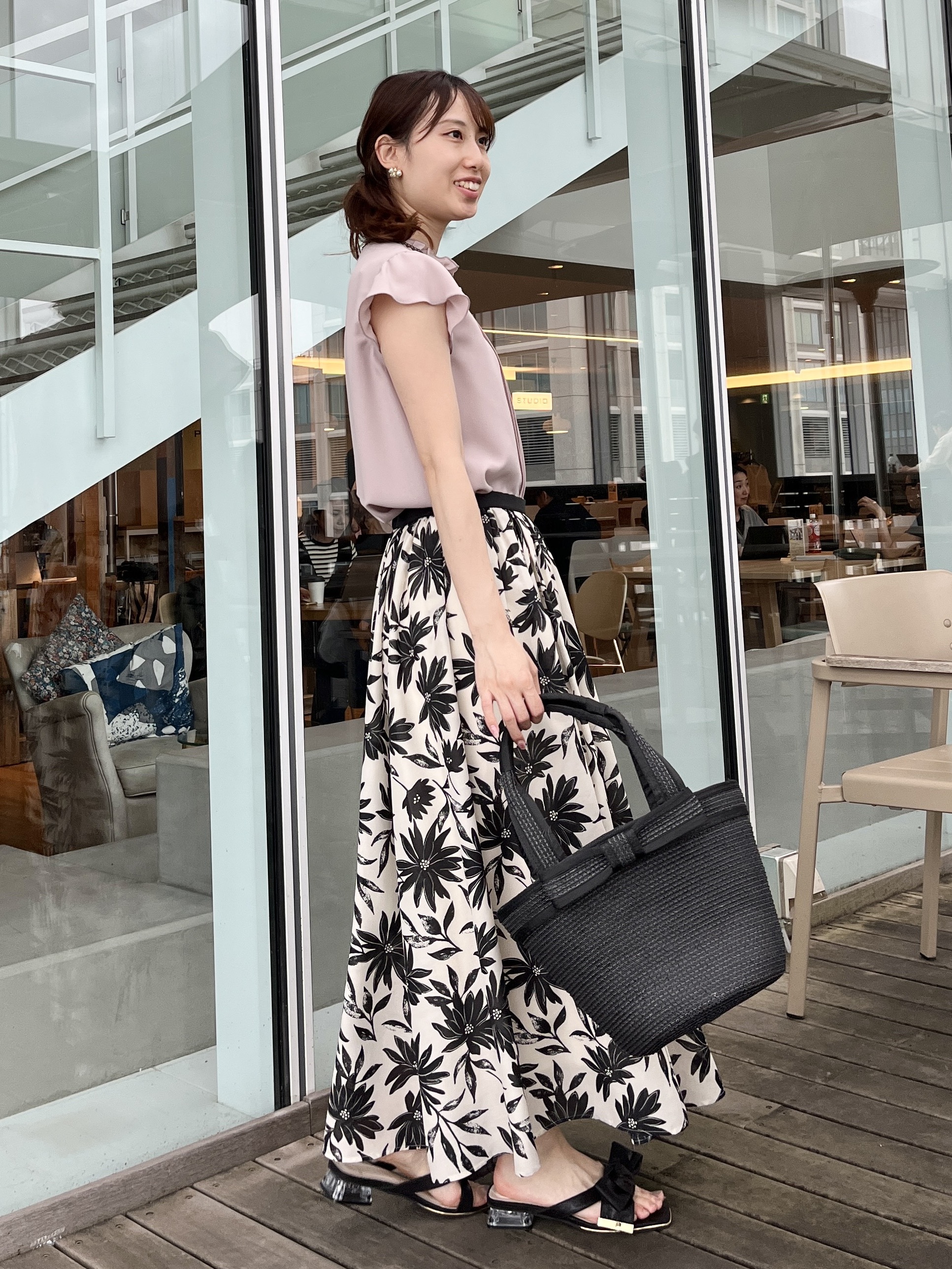 はばさんの「Couture brooch｜【洗える】ピコレース ピンタックブラウス」を使ったコーディネート
