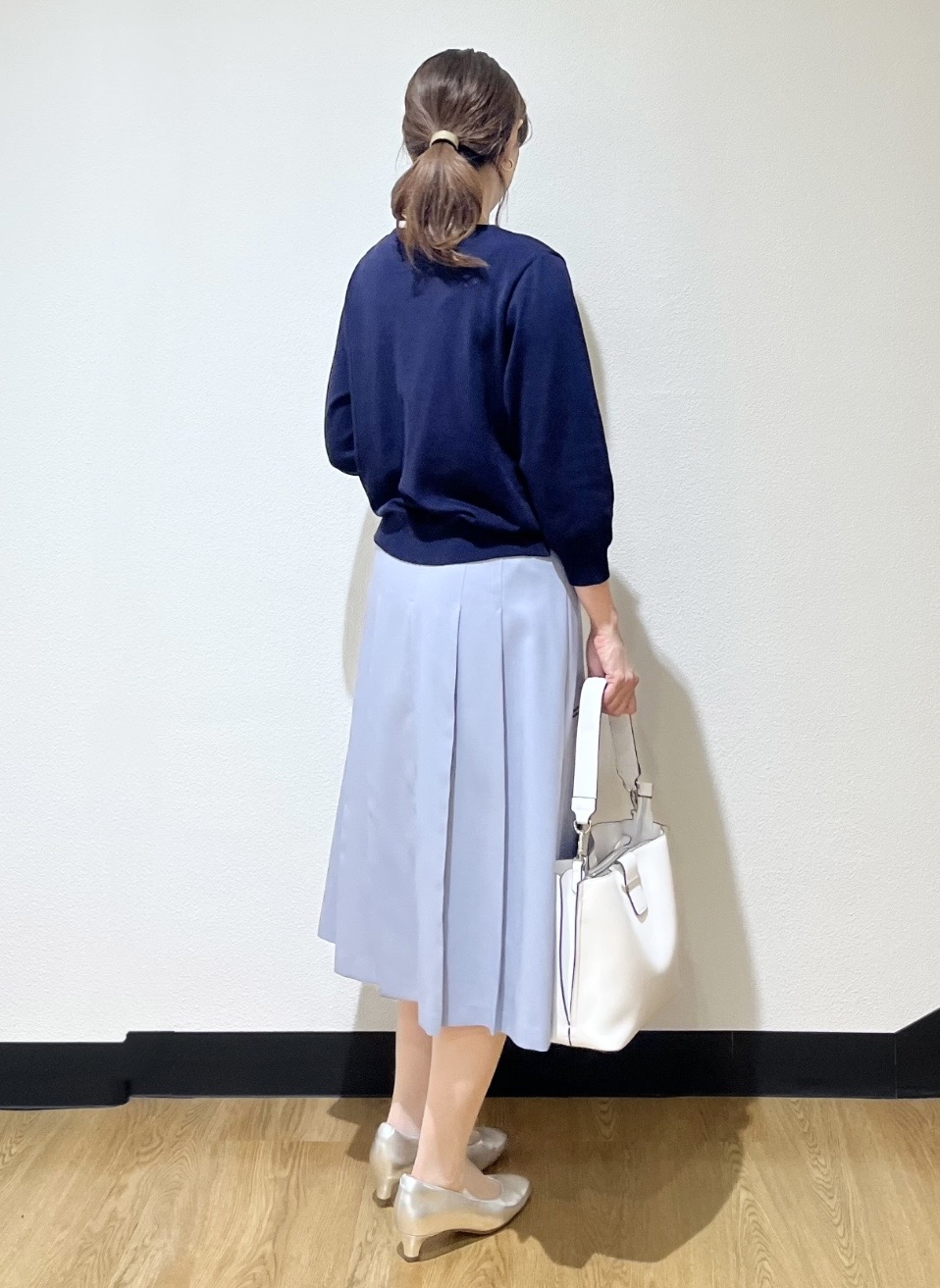 ayaさんの「Reflect｜フロントフリルデザインニット」を使ったコーディネート