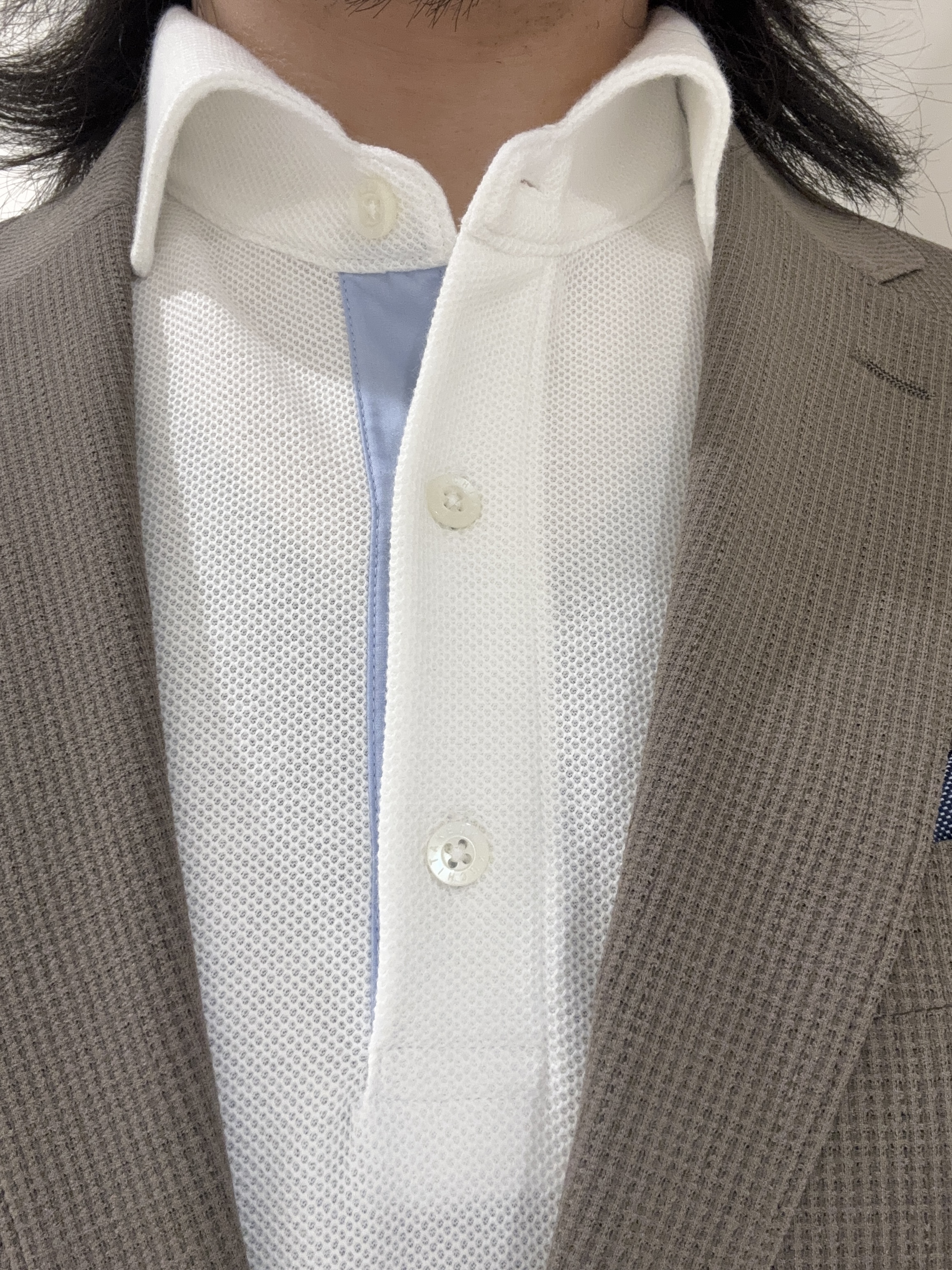 及川さんの「TAKEO KIKUCHI｜【Begin5月号掲載/通気性】トリコットサッカー ジャケット」を使ったコーディネート