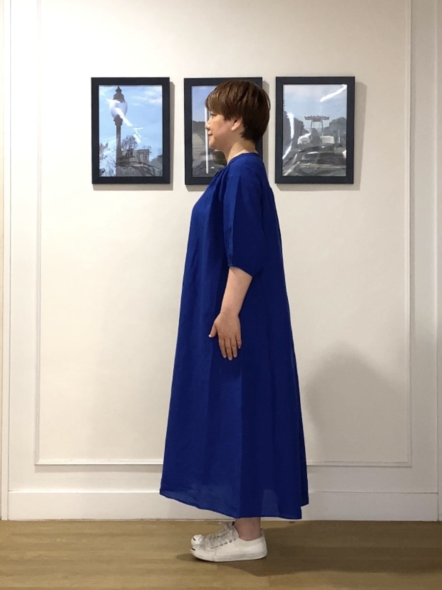 Hiroさんの「Dessin｜【洗える】リネン混シャツワンピース」を使ったコーディネート